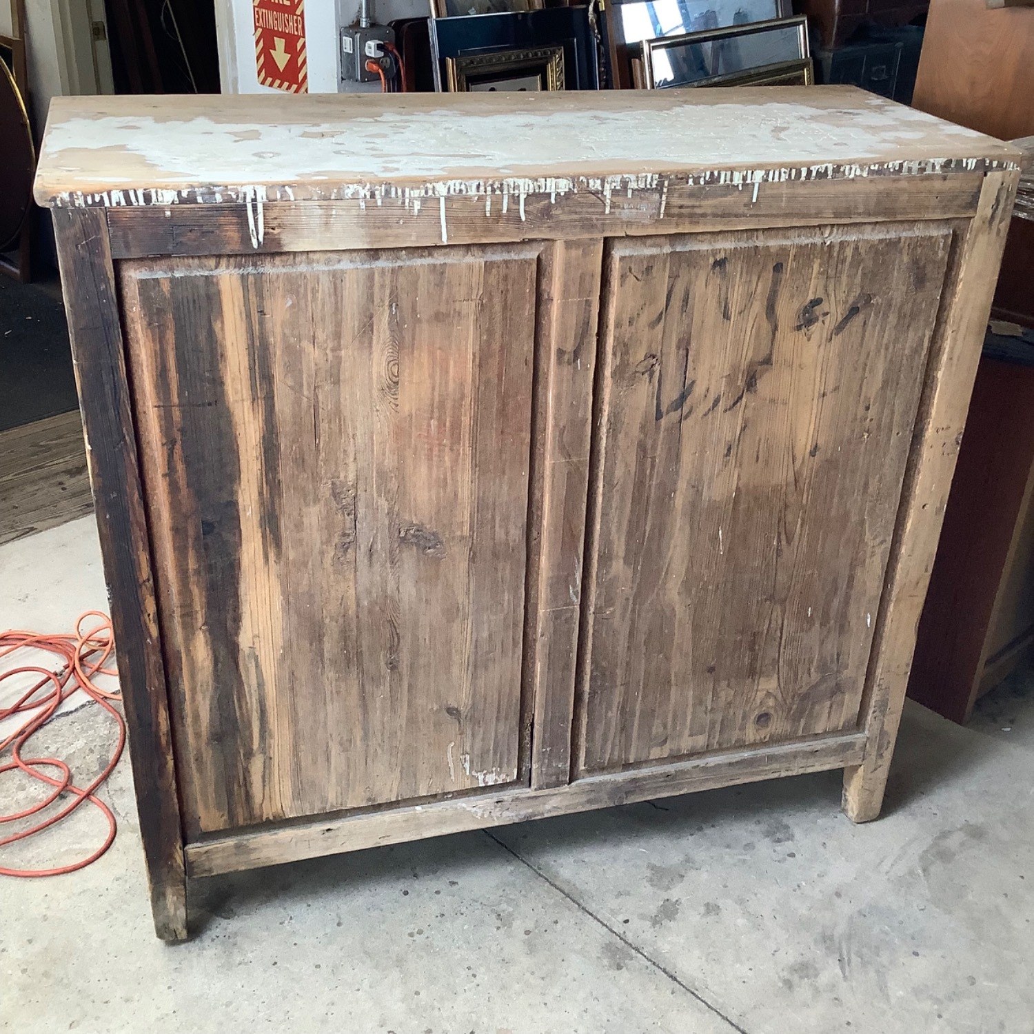 Vintage Rustic Two-Door Cabinet, Distressed Finish - image-15
