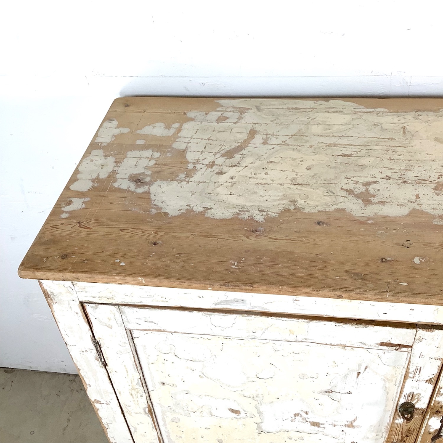 Vintage Rustic Two-Door Cabinet, Distressed Finish - image-5