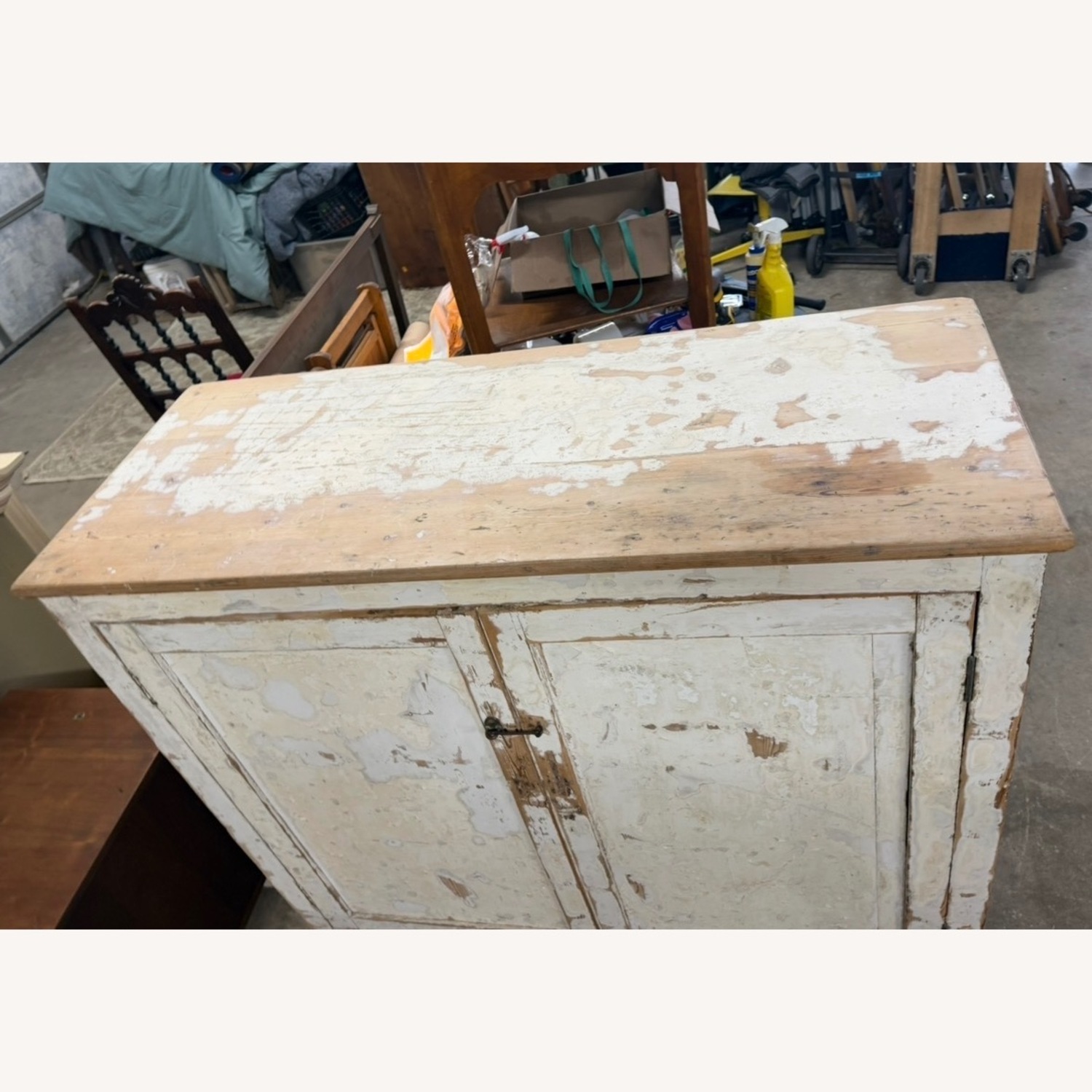 Vintage Rustic Two-Door Cabinet, Distressed Finish - image-15