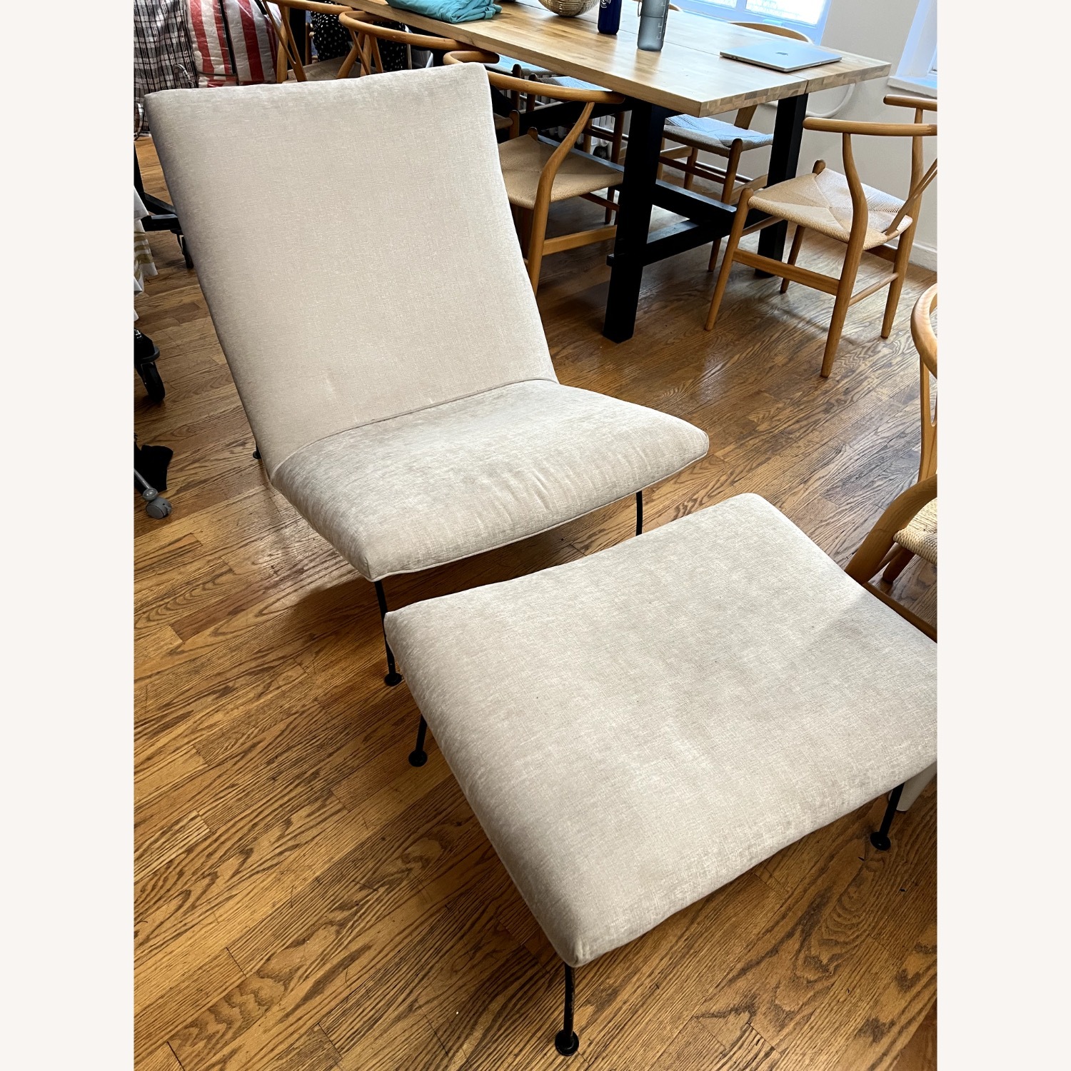 Designer Lounge Chair + Ottoman - image-2