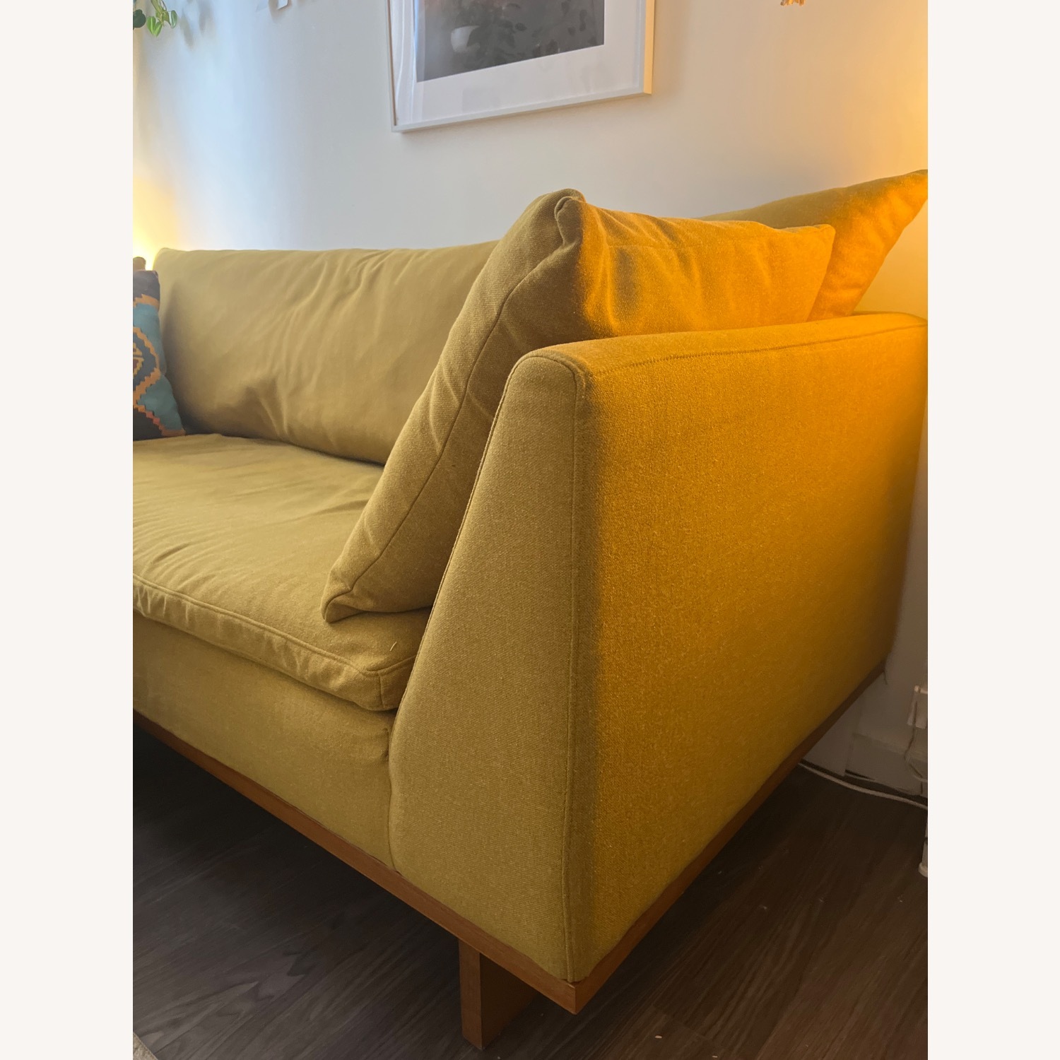 Urban Outfitters Huxley Mustard Cushion Sofa - image-10