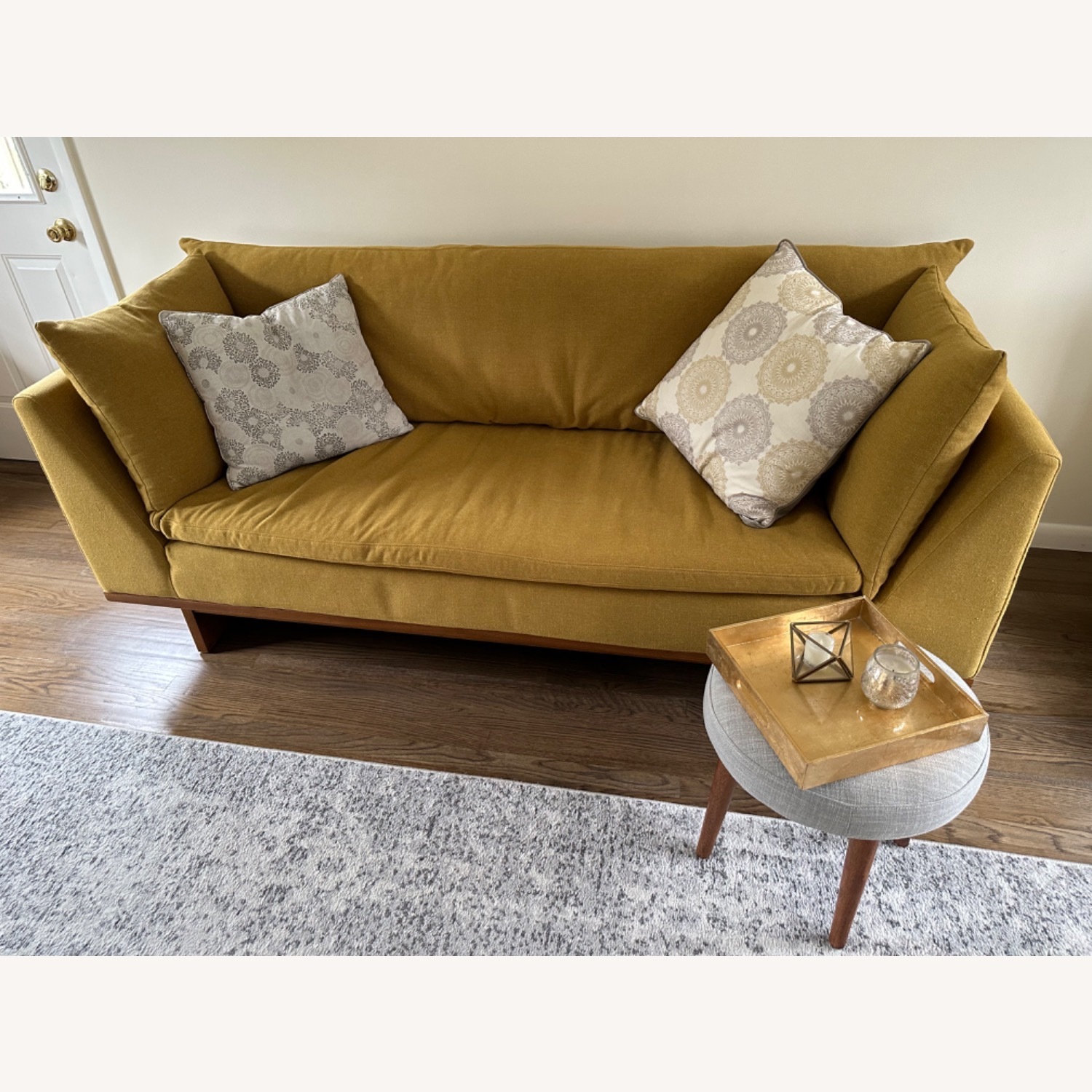 Urban Outfitters Huxley Mustard Cushion Sofa - image-2