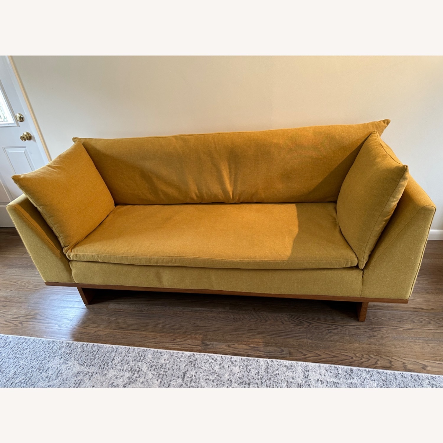 Urban Outfitters Huxley Mustard Cushion Sofa - image-5
