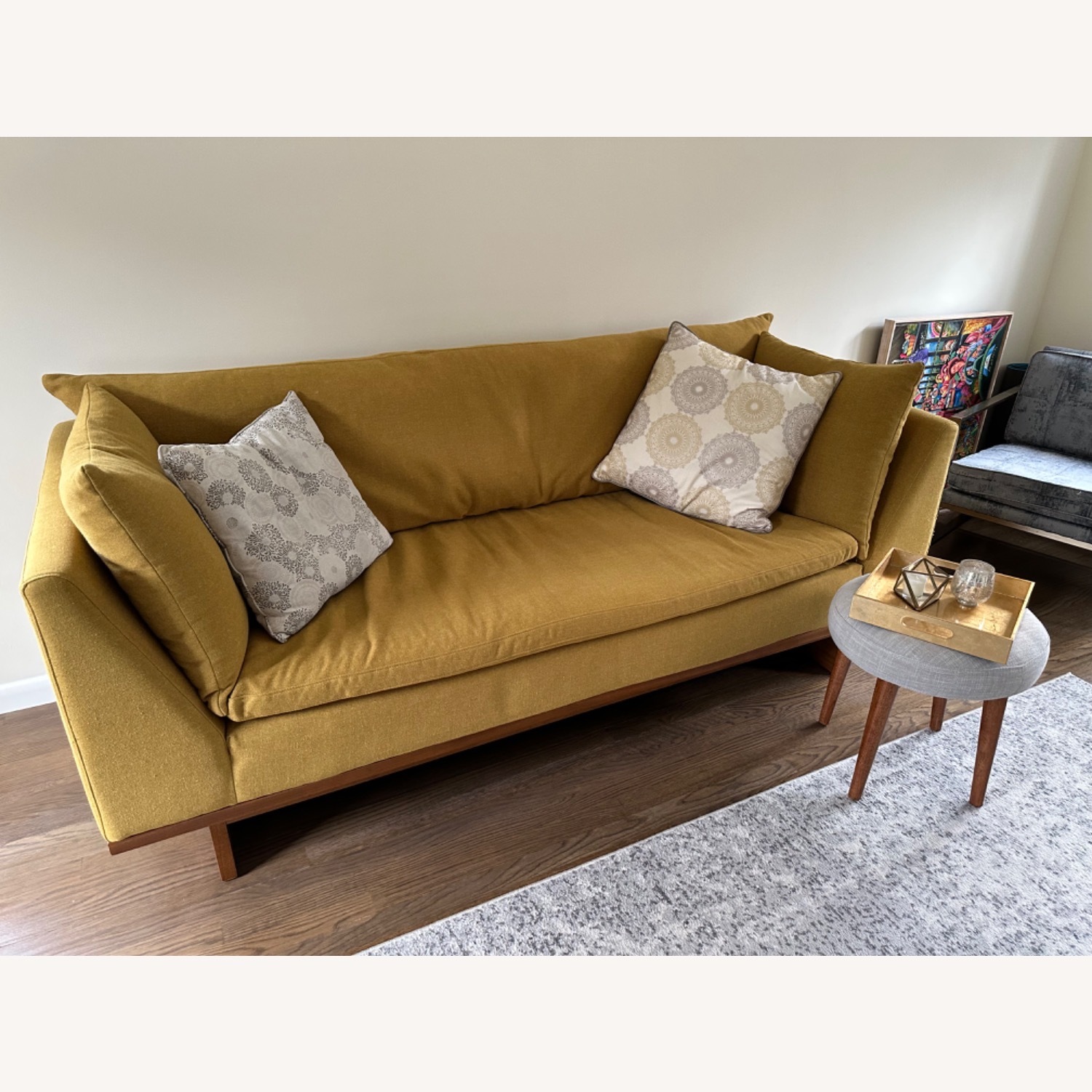 Urban Outfitters Huxley Mustard Cushion Sofa - image-3