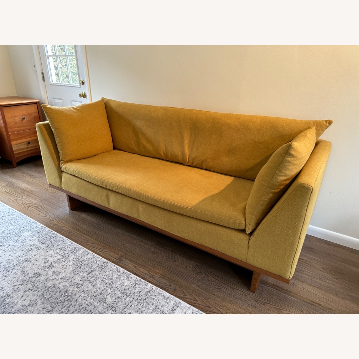 Urban Outfitters Huxley Mustard Cushion Sofa - image-4