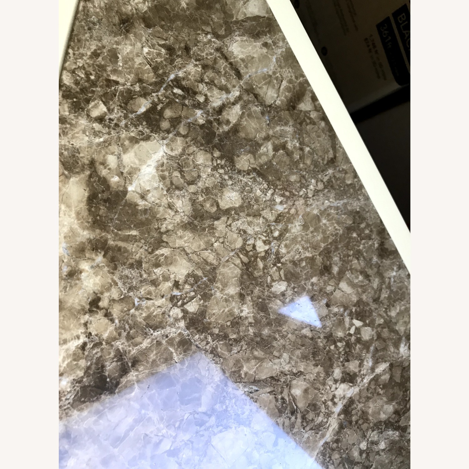 Custom made Lacquered End Tables With Marble Inset - image-3