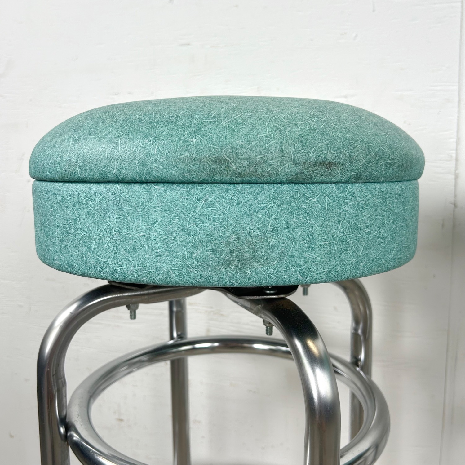 Vintage Modern Swivel Barstools- Set of Six - image-17