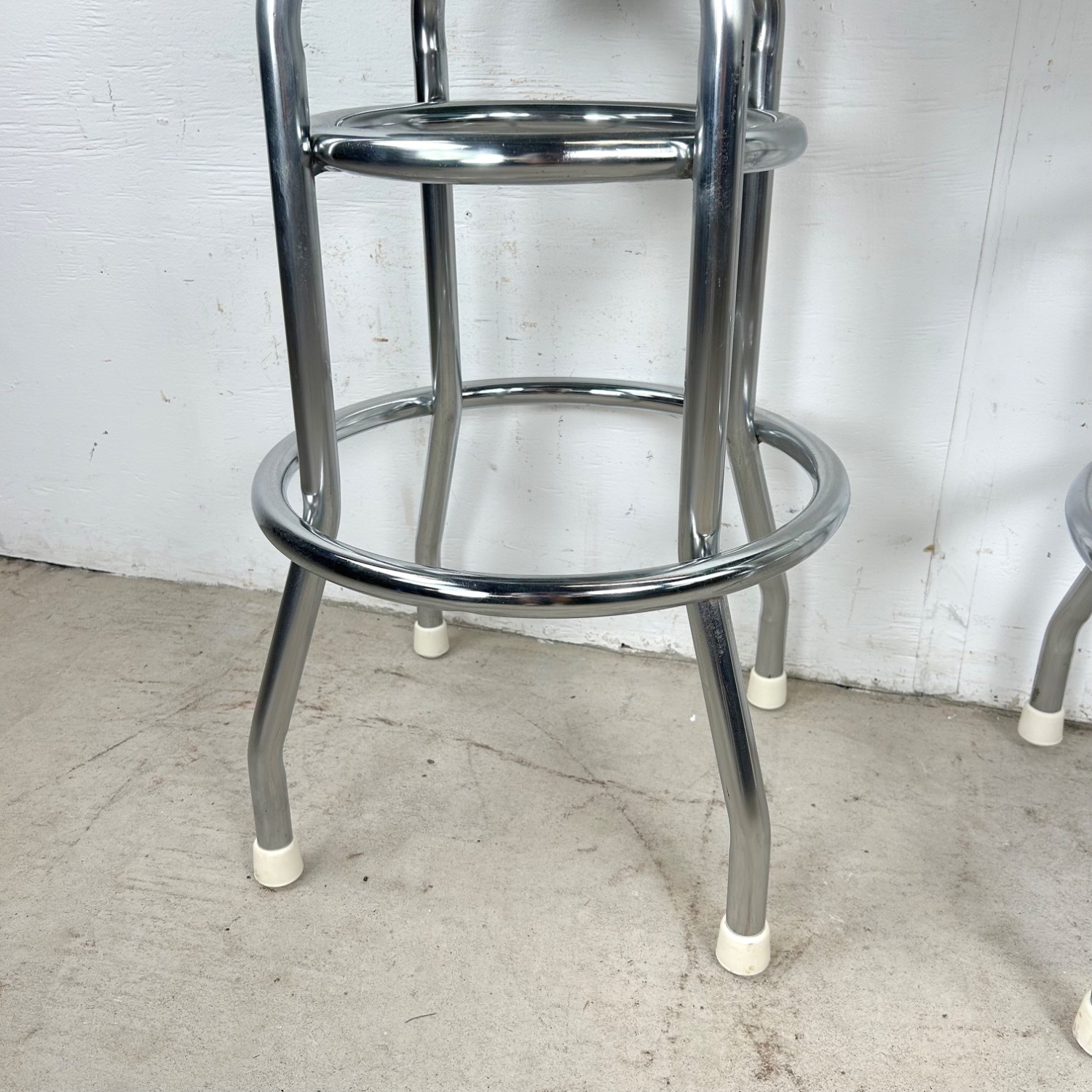Vintage Modern Swivel Barstools- Set of Six - image-18