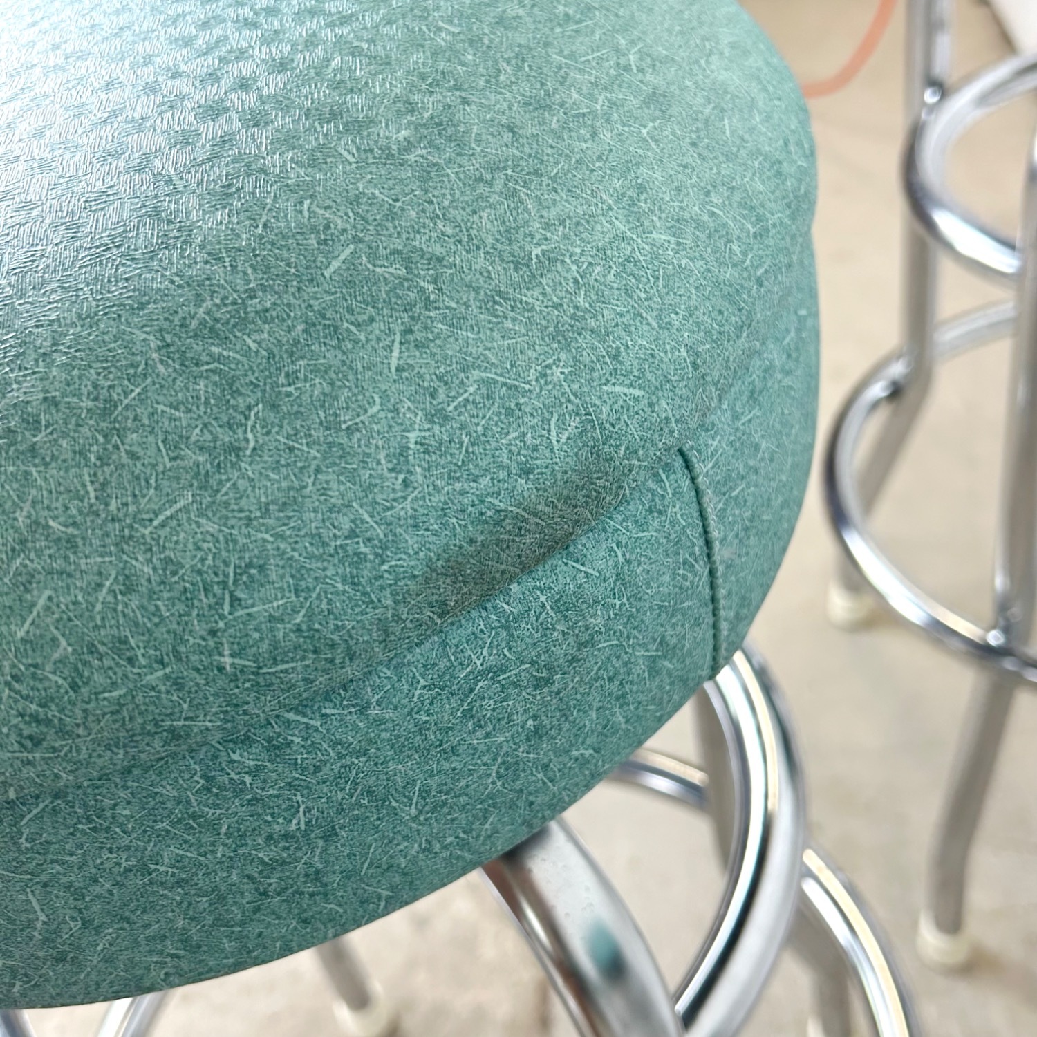 Vintage Modern Swivel Barstools- Set of Six - image-8