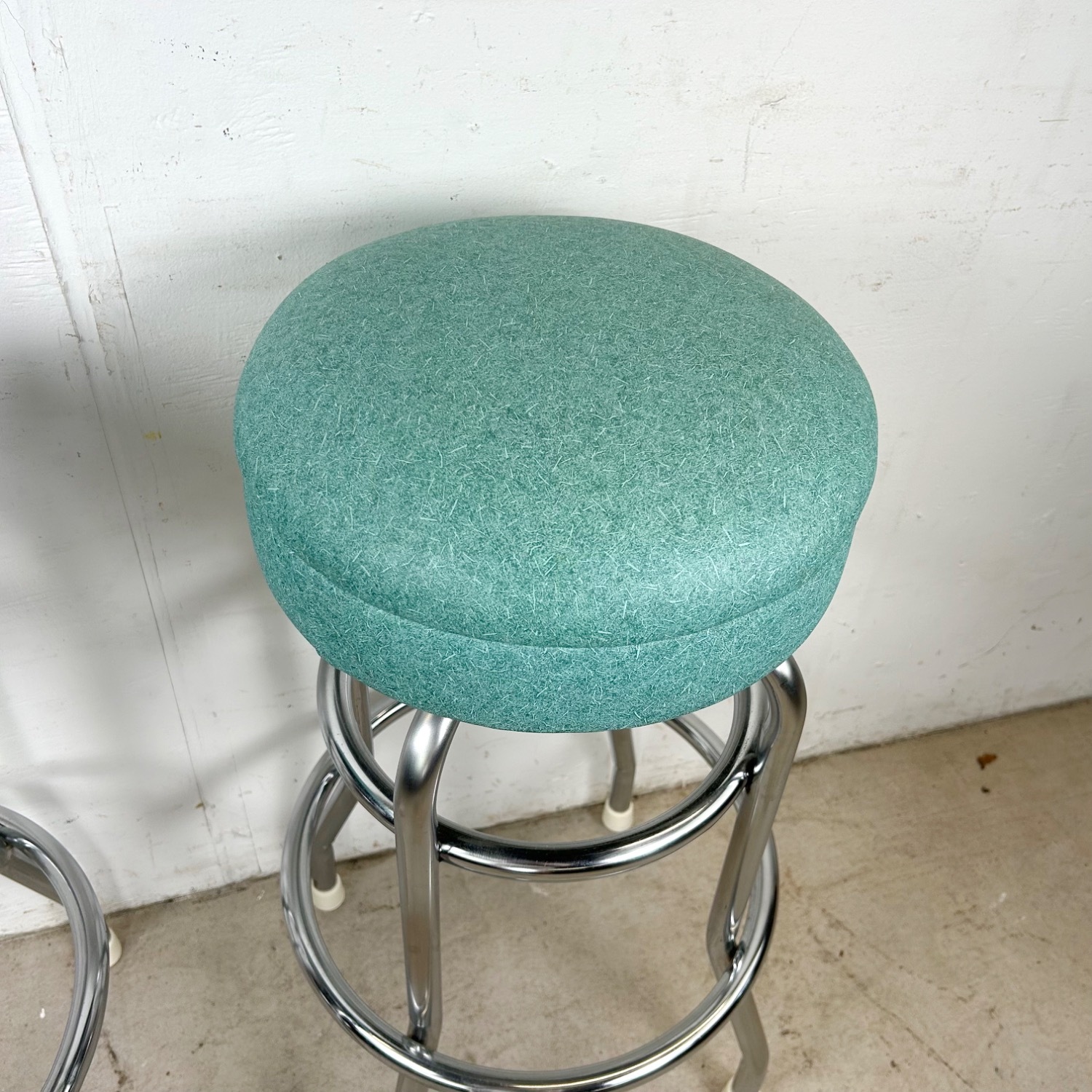 Vintage Modern Swivel Barstools- Set of Six - image-14