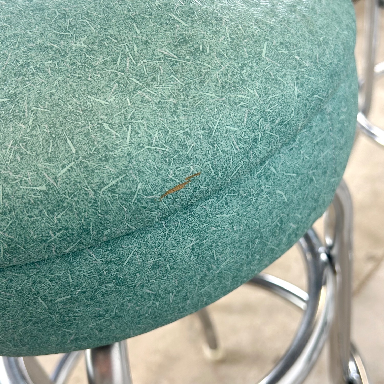 Vintage Modern Swivel Barstools- Set of Six - image-9