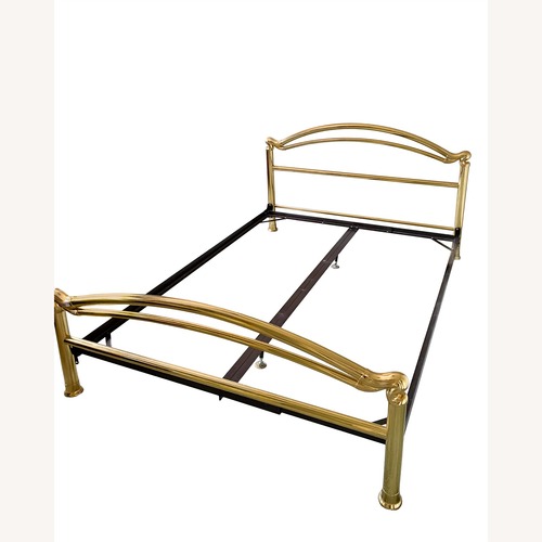 Used Vintage Pelicano Brass Bed, Made in Italy for sale on AptDeco