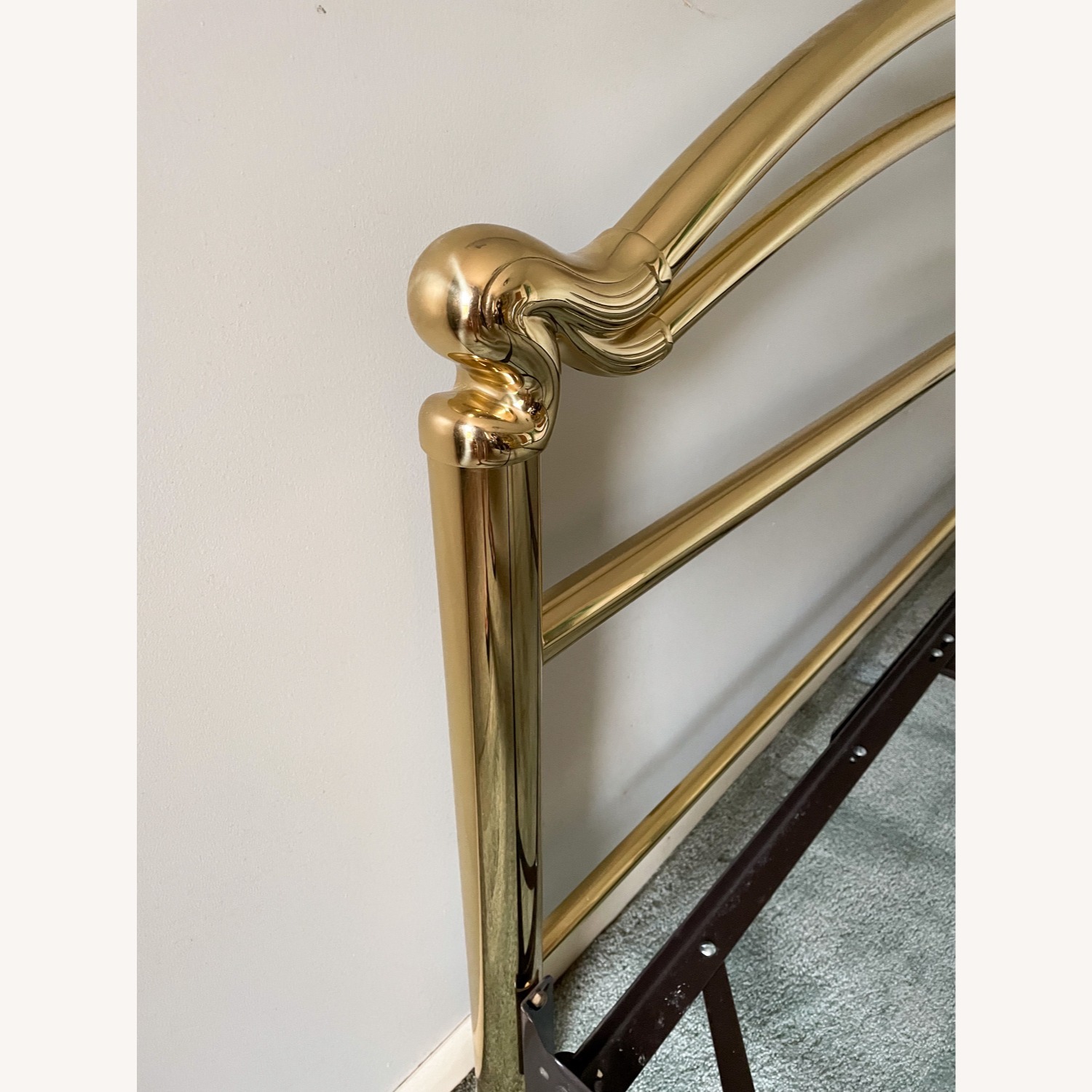 Vintage Pelicano Brass Bed, Made in Italy - image-2