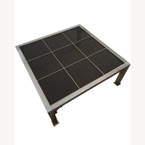 Used 1970s Chrome & Glass Coffee Table for sale on AptDeco