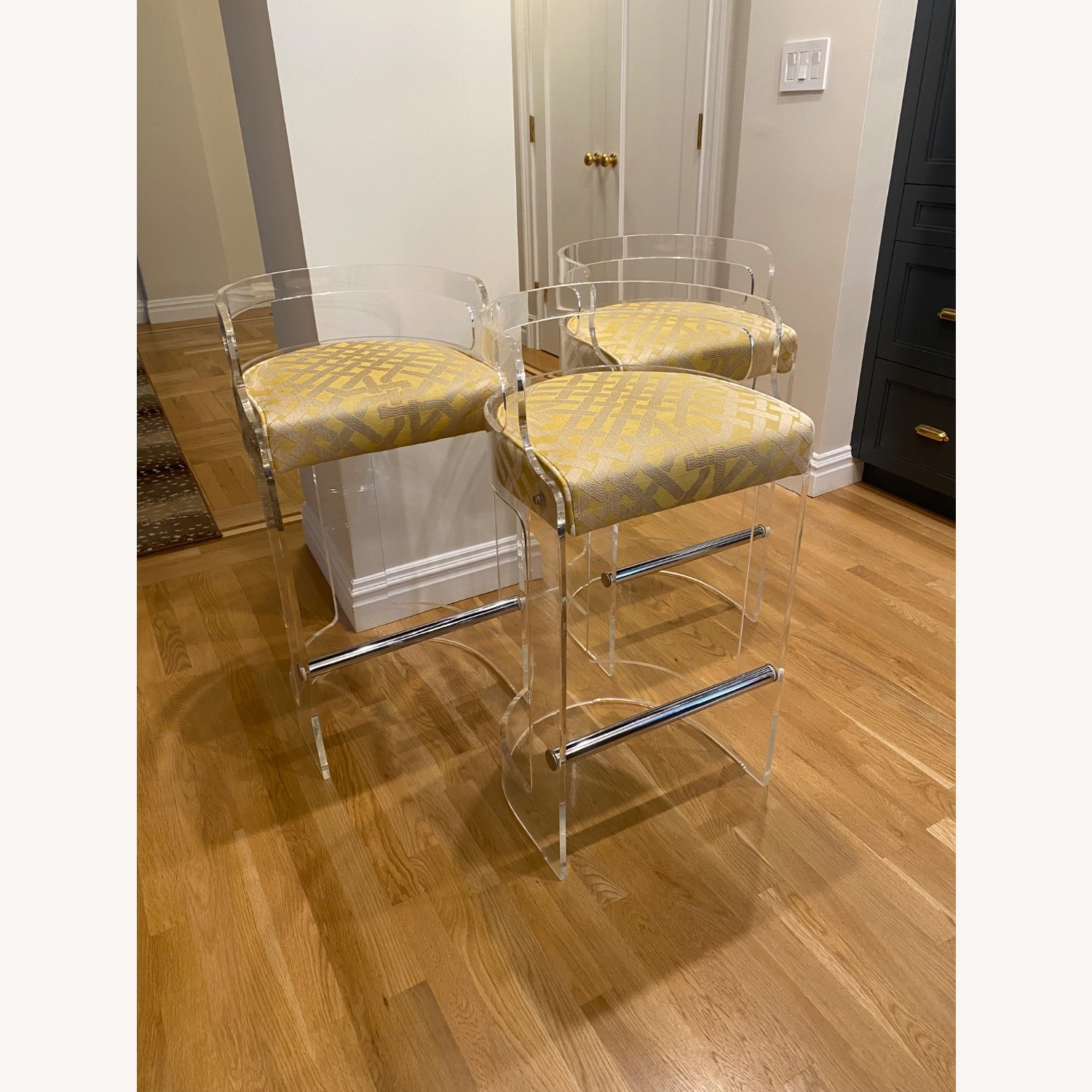 Vintage Designer Lucite Stools - image-1