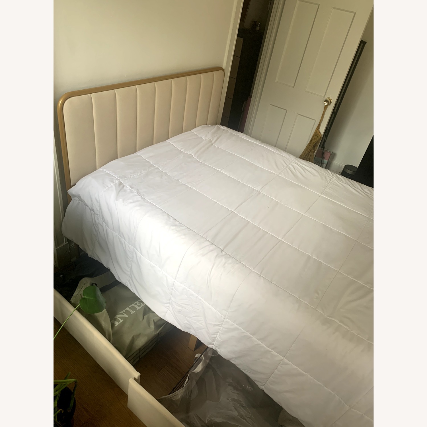 Full Size Bed Frame W 4 Storage Drawers - image-2