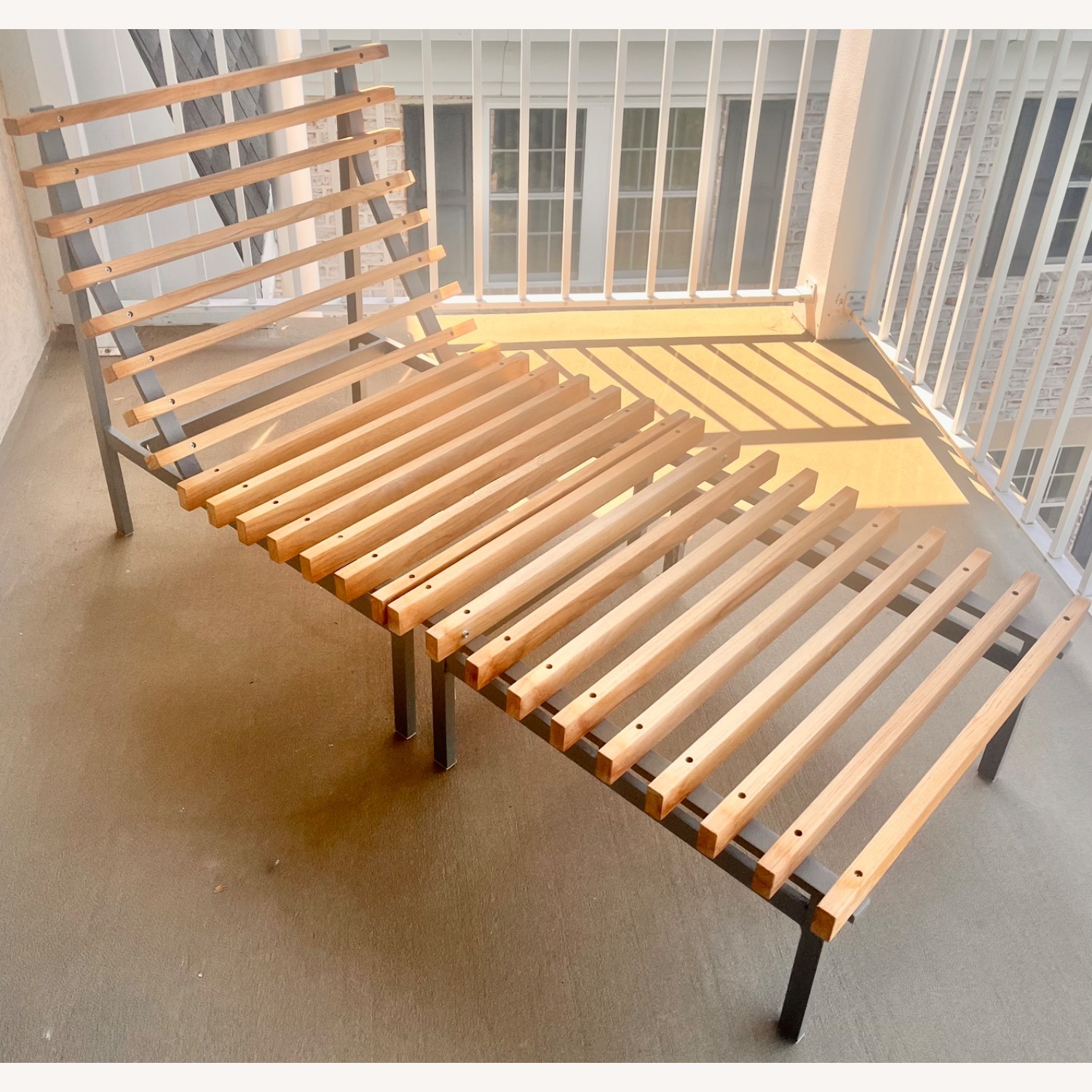 Blu Dot Perch Outdoor Lounger Chair and Ottoman - image-3