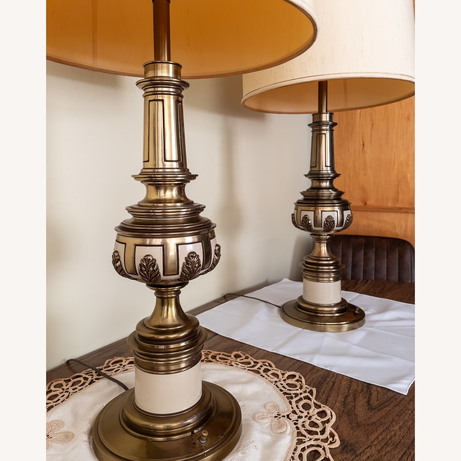 Vintage Brass Lamps, Set of 2 - image-5