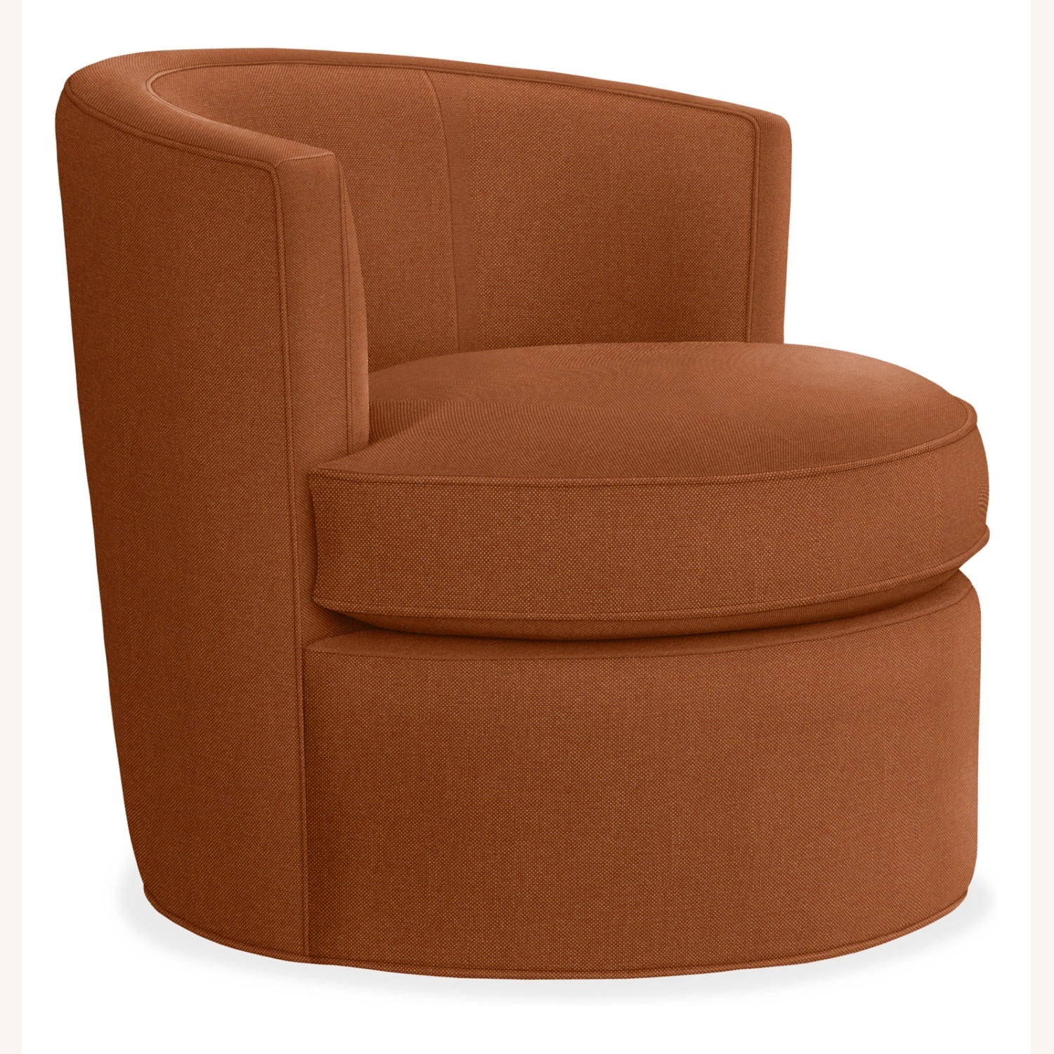 Orange Velvet Otis Swivel Chair - image-4