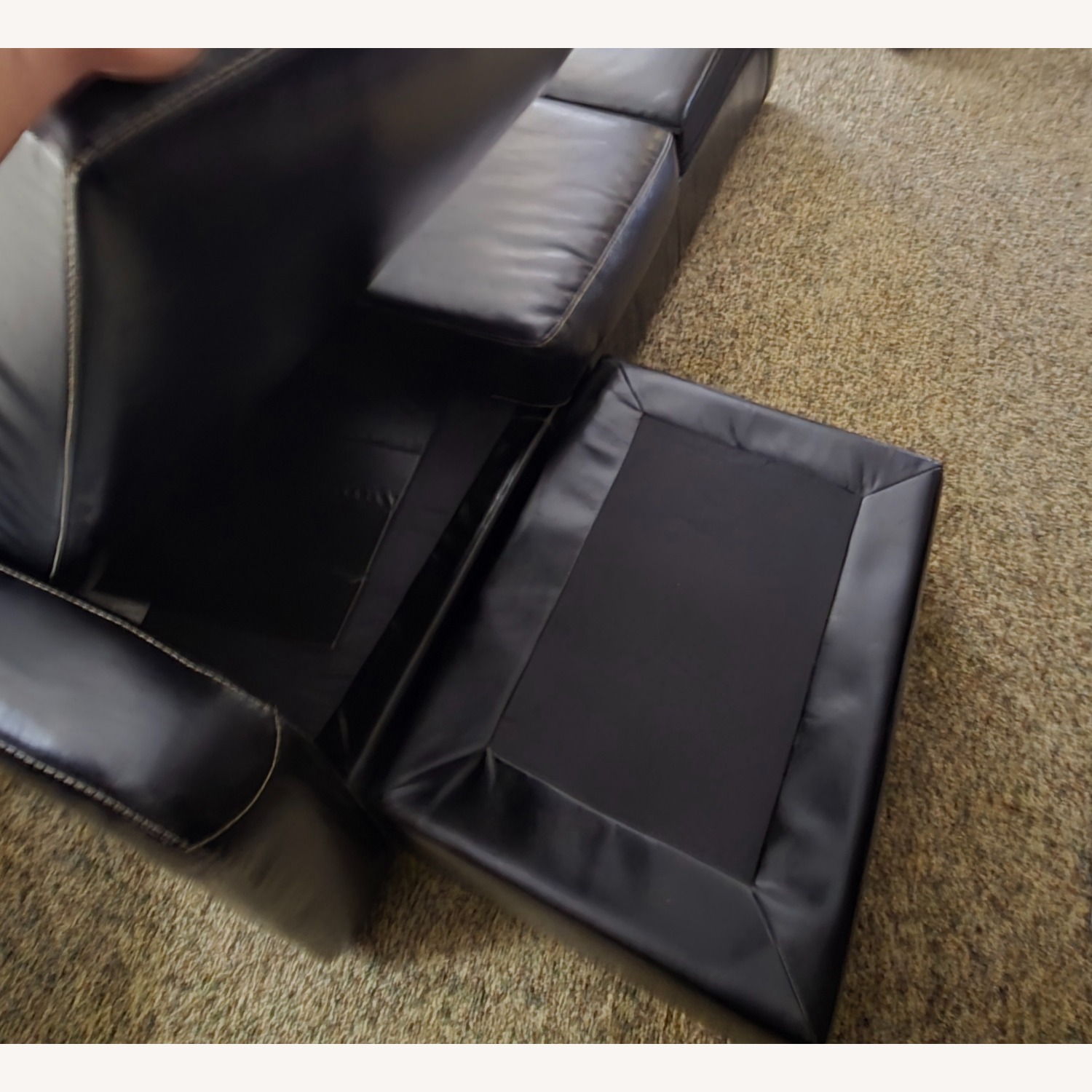 Ashley Devin Durablend Leather Sofa Chaise - image-4