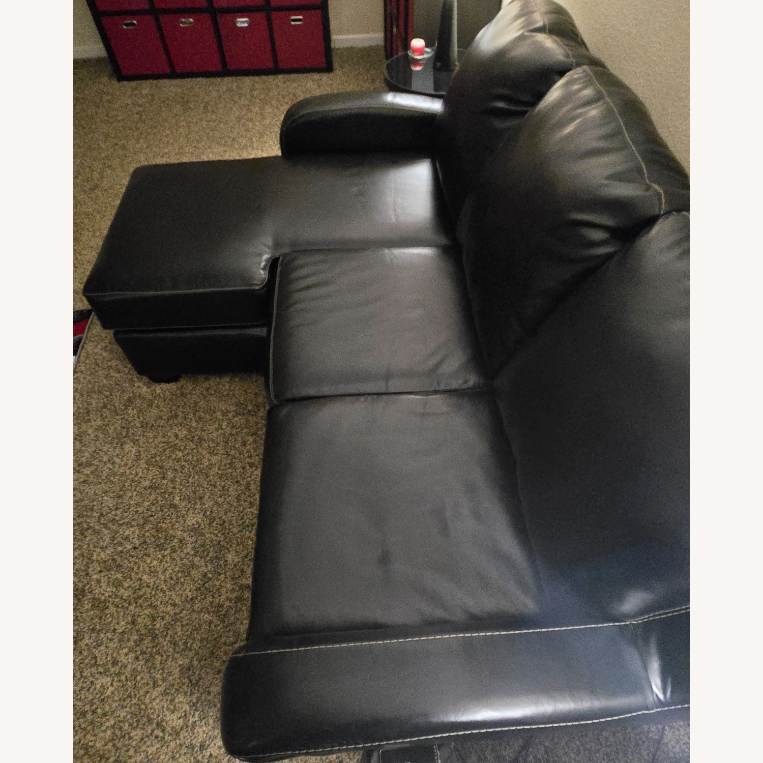 Ashley Devin Durablend Leather Sofa Chaise - image-3