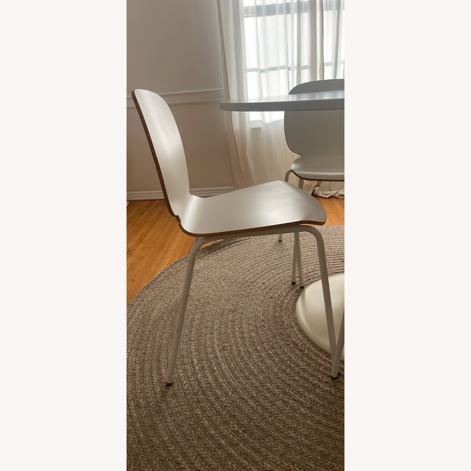 IKEA Docksta White Dining Table With Chairs - image-4