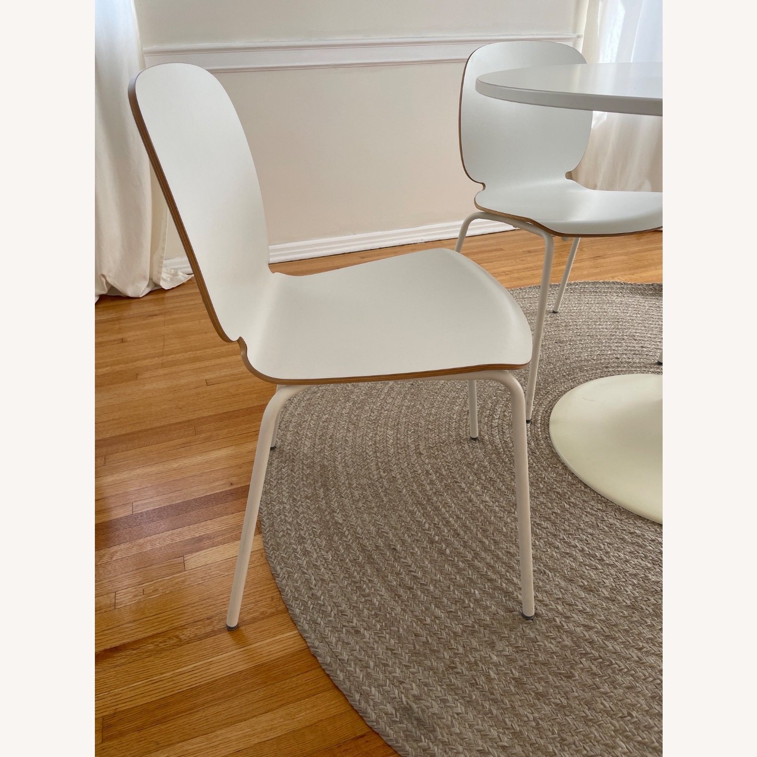 IKEA Docksta White Dining Table With Chairs - image-7
