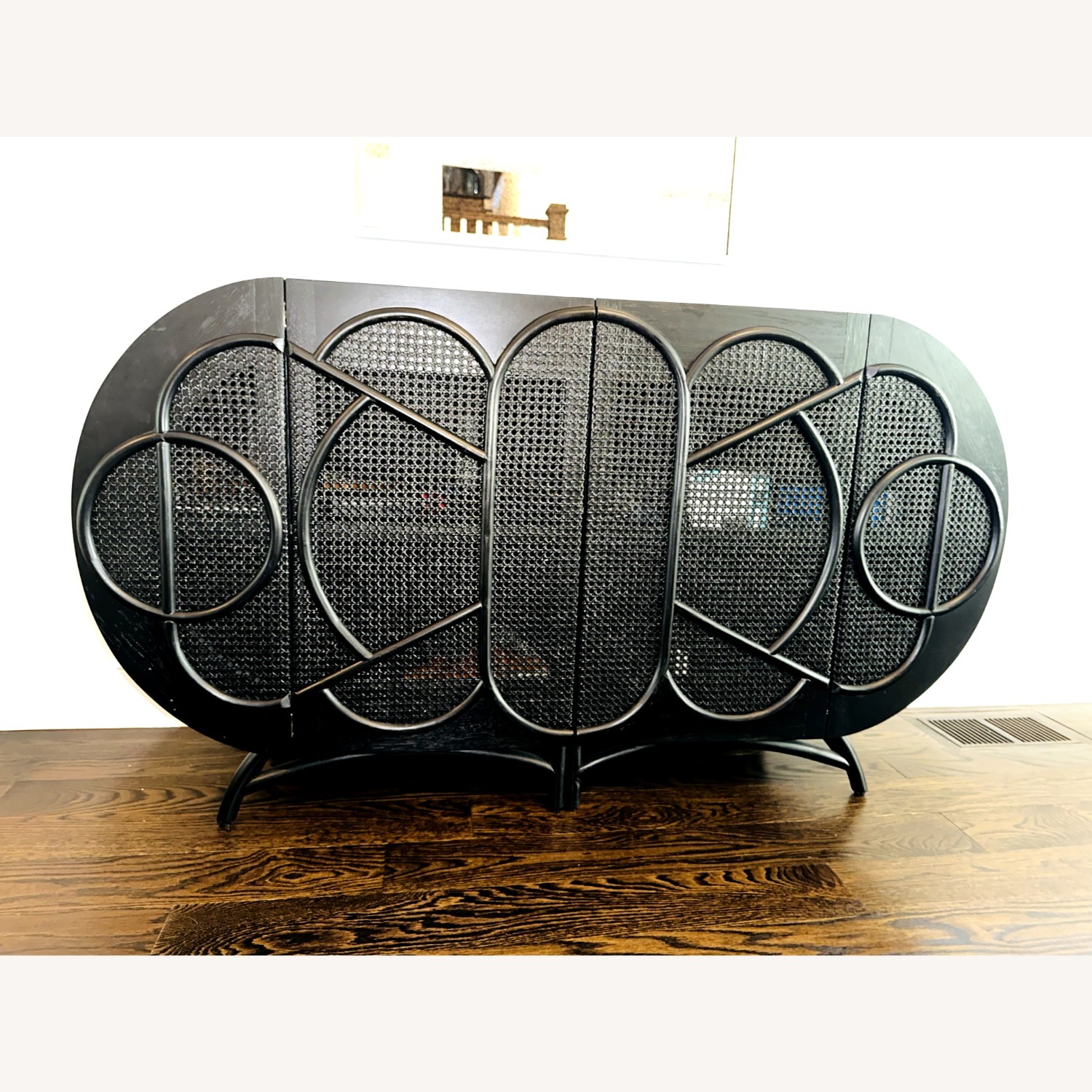 Ofira Black Detailed Credenza - image-1