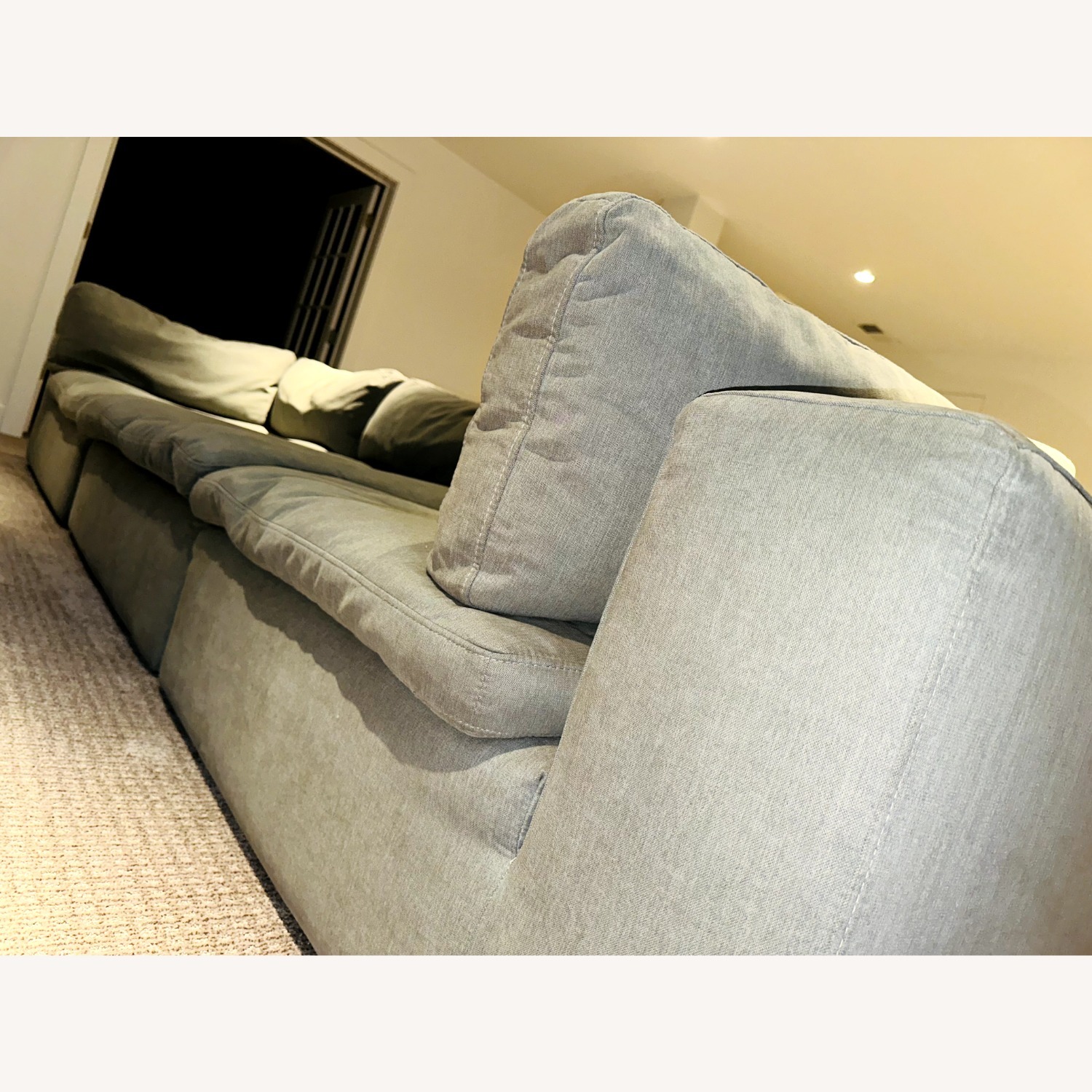Slouchy Cloud Grey Couch  - image-4