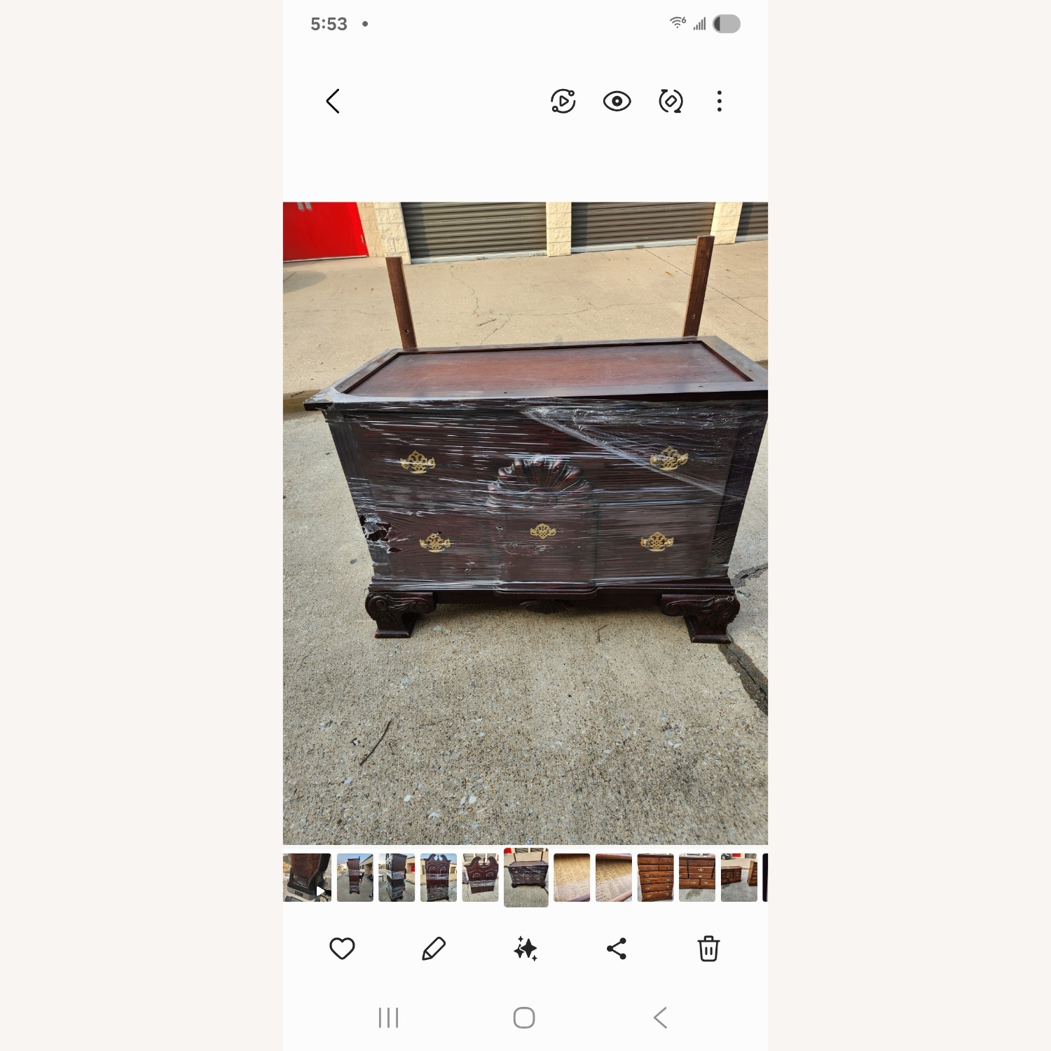 Cherry Wood Amoire - image-2