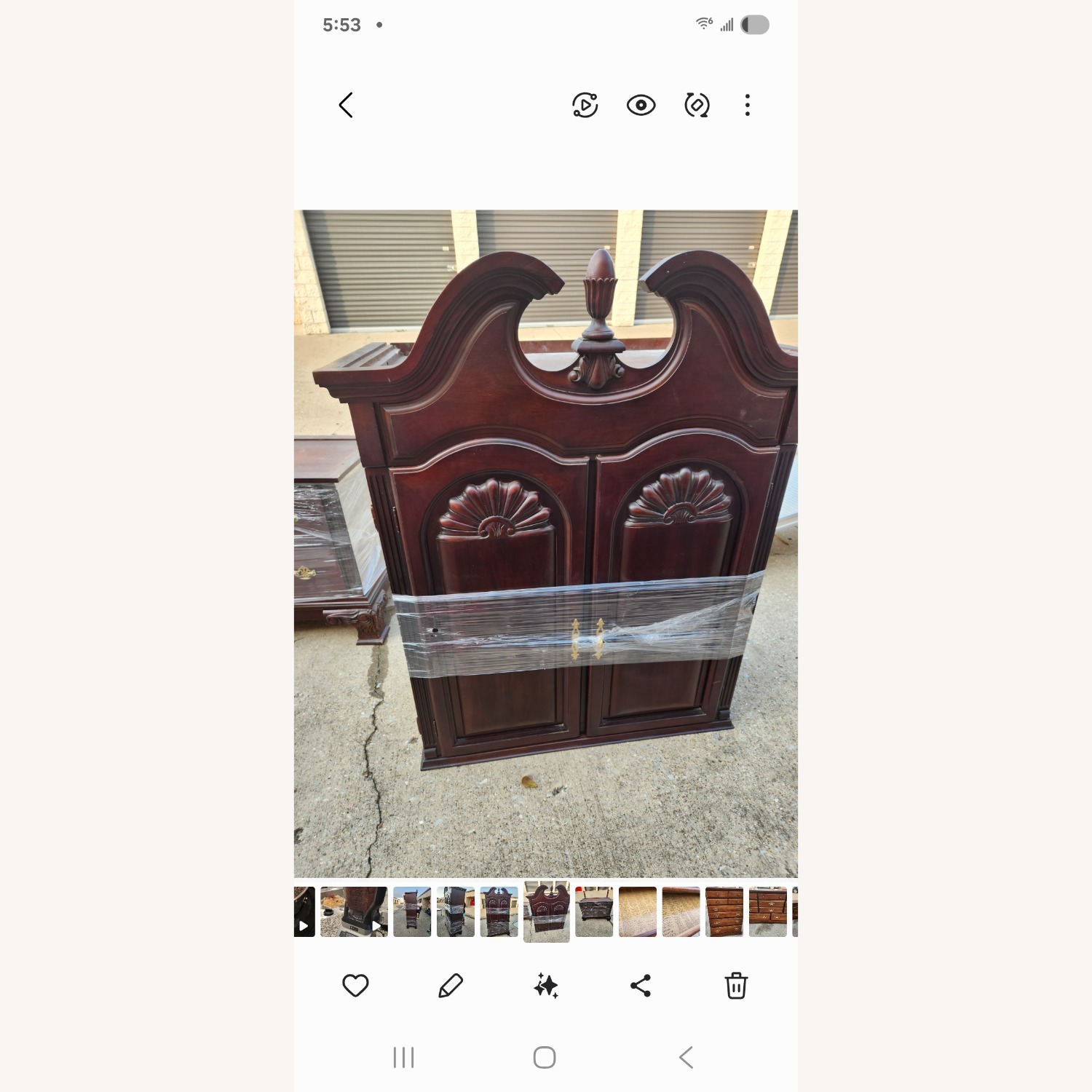 Cherry Wood Amoire - image-3