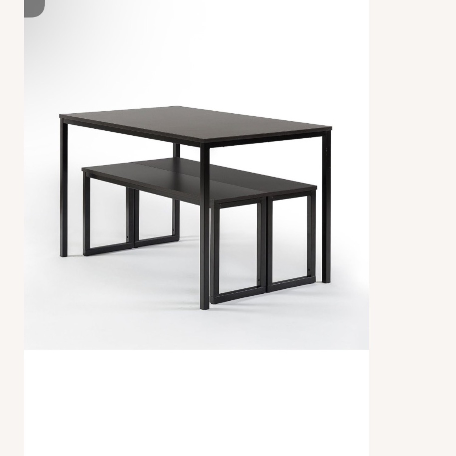 Dining Table with Two Benches - image-1