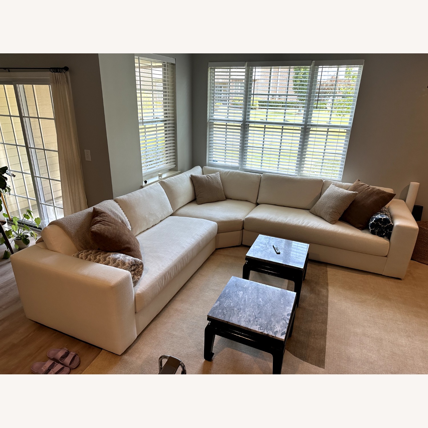Pottery Barn Carmel Wide Arm Sectional - image-1