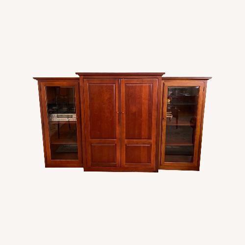 Used Thomasville Cherry Wood Entertainment Center for sale on AptDeco