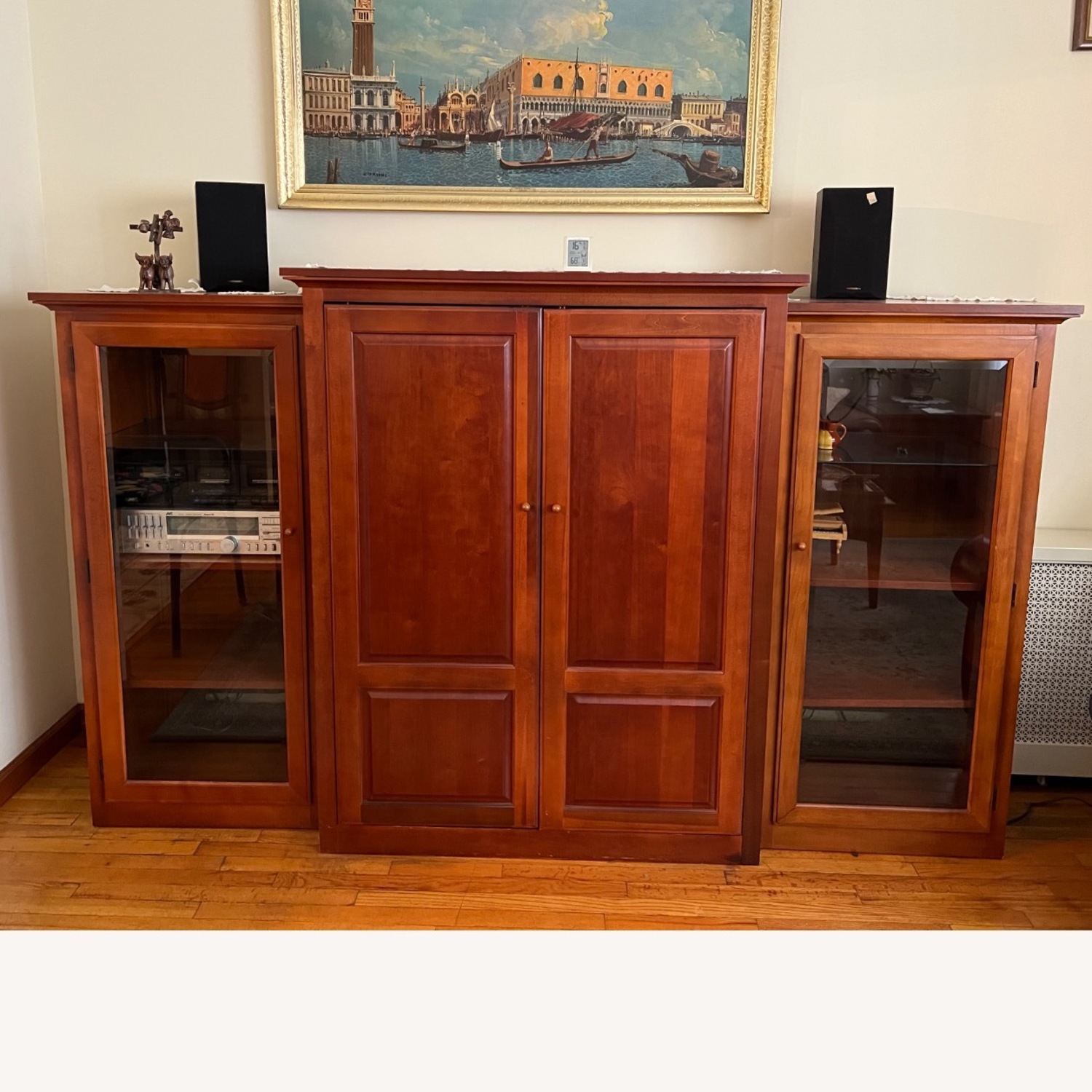 Thomasville Cherry Wood Entertainment Center - image-3