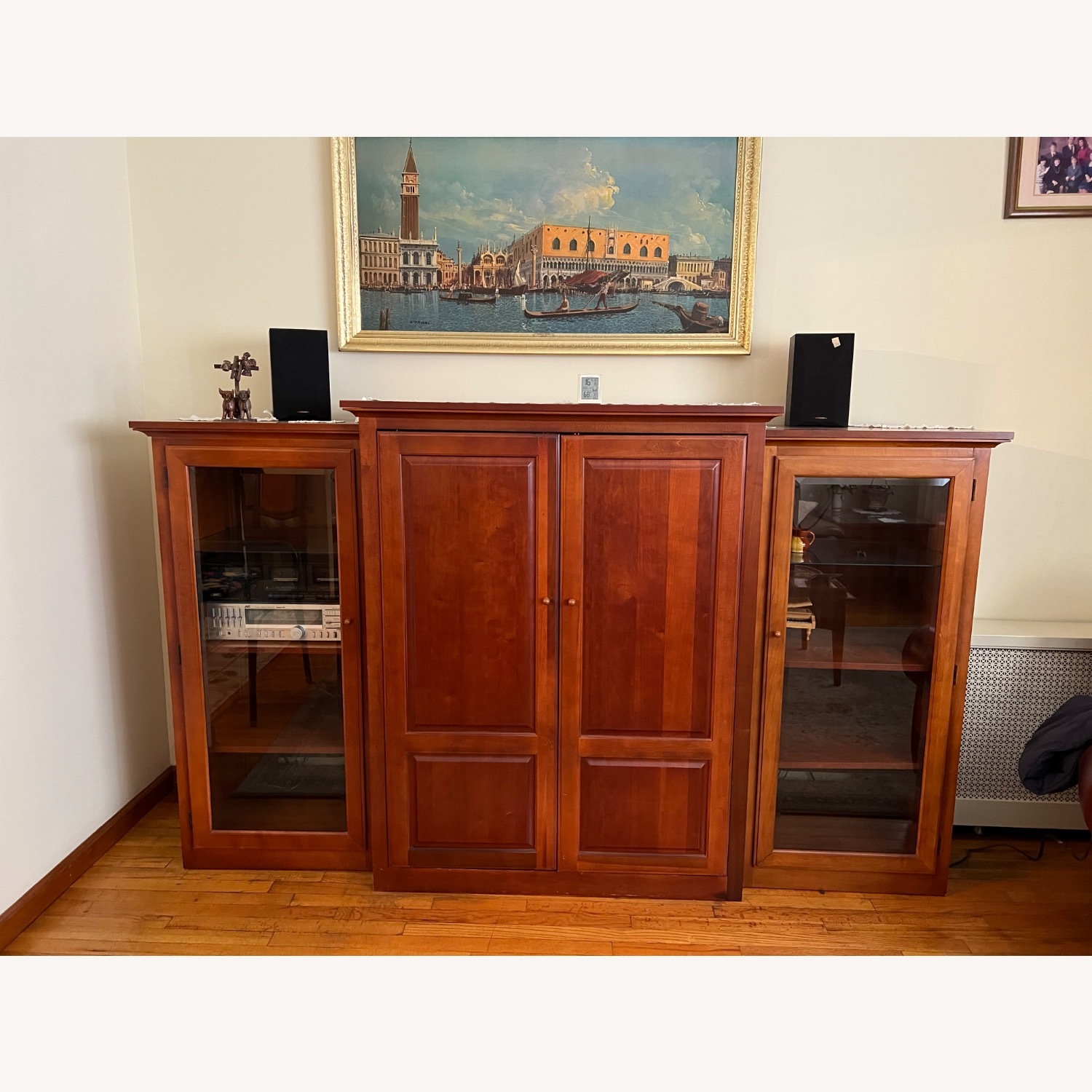 Thomasville Cherry Wood Entertainment Center - image-2