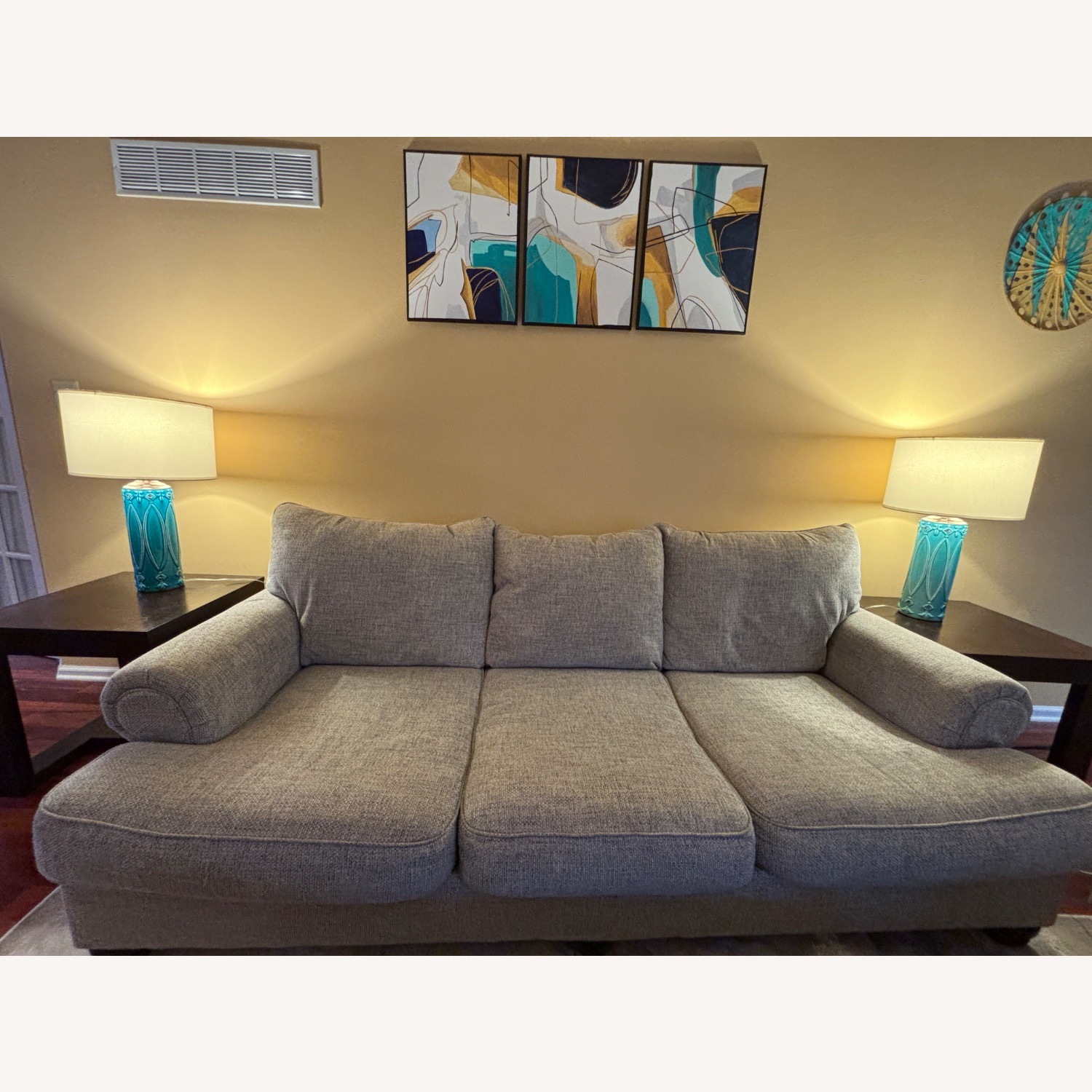 Ashley Furniture Akinlane Gray 3 Seater Sofa - image-2