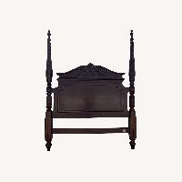 Vintage Four Poster Mahogany Queen Bed