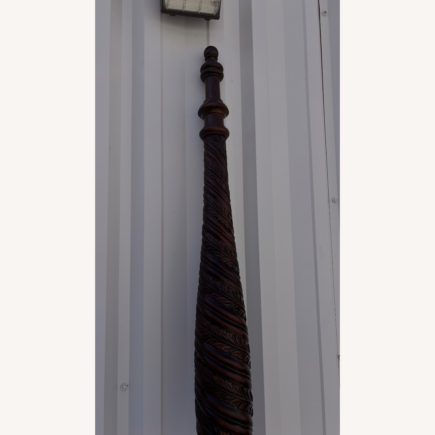 Vintage Four Poster Mahogany Queen Bed - image-11