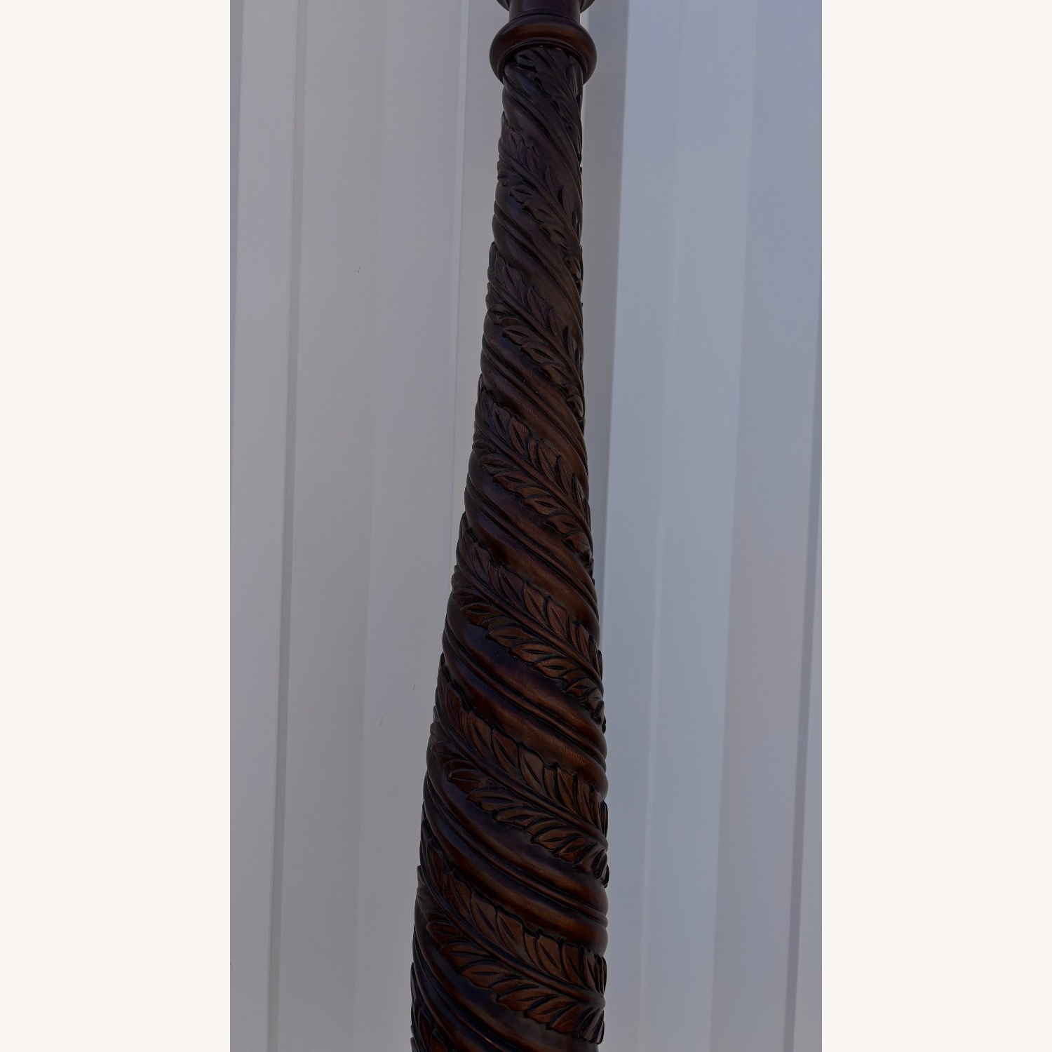 Vintage Four Poster Mahogany Queen Bed - image-9