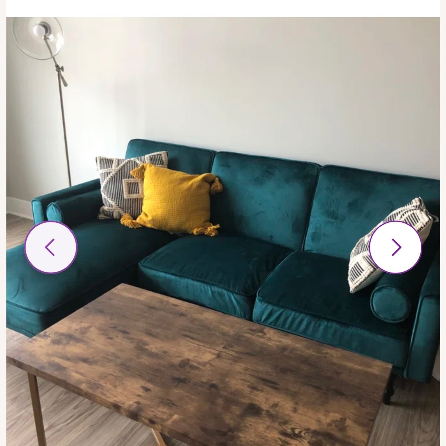 Teal Sofa - image-1