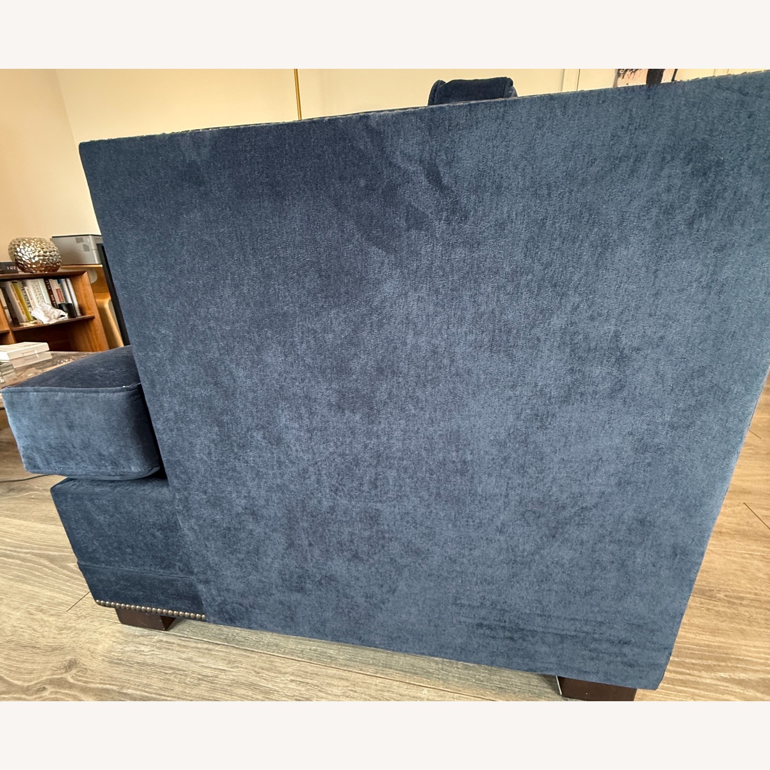 Mitchell Gold Navy Blue Velvet Sleeper Sofa - image-6