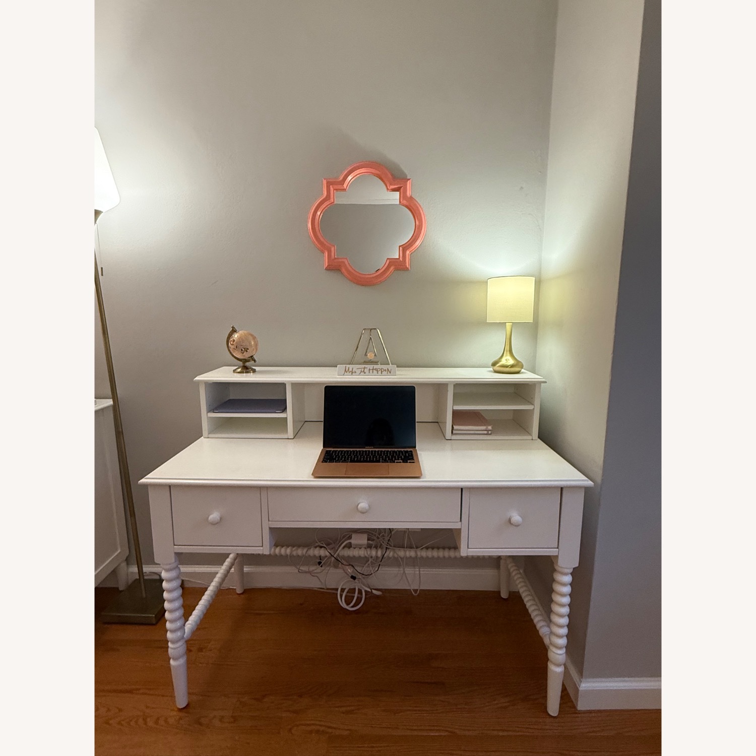 Crate & Kids Jenny Lind White Desk with Hutch - image-3