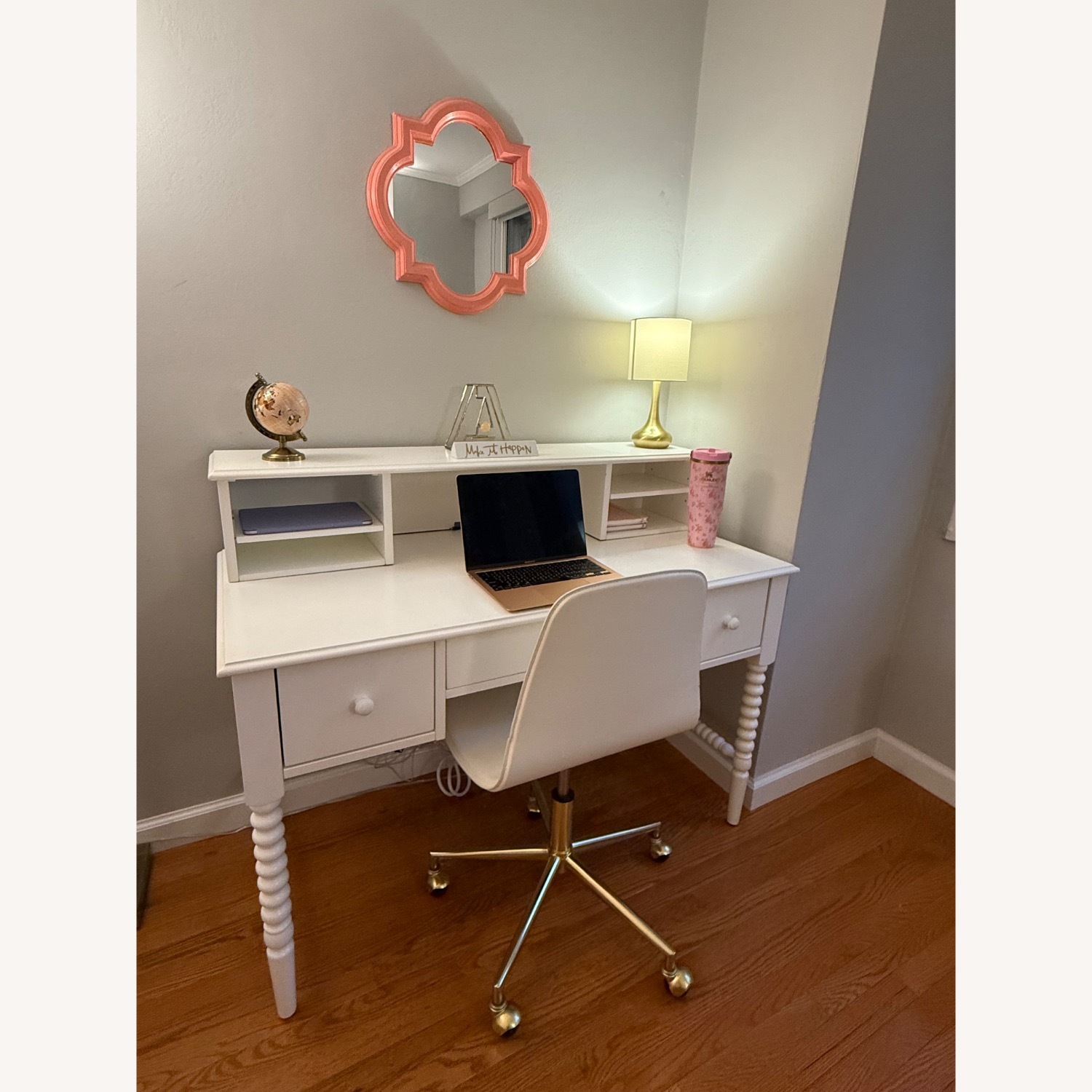 Crate & Kids Jenny Lind White Desk with Hutch - image-2