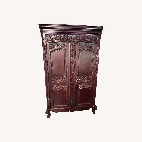 Used Solid Wood Country Armoire for sale on AptDeco