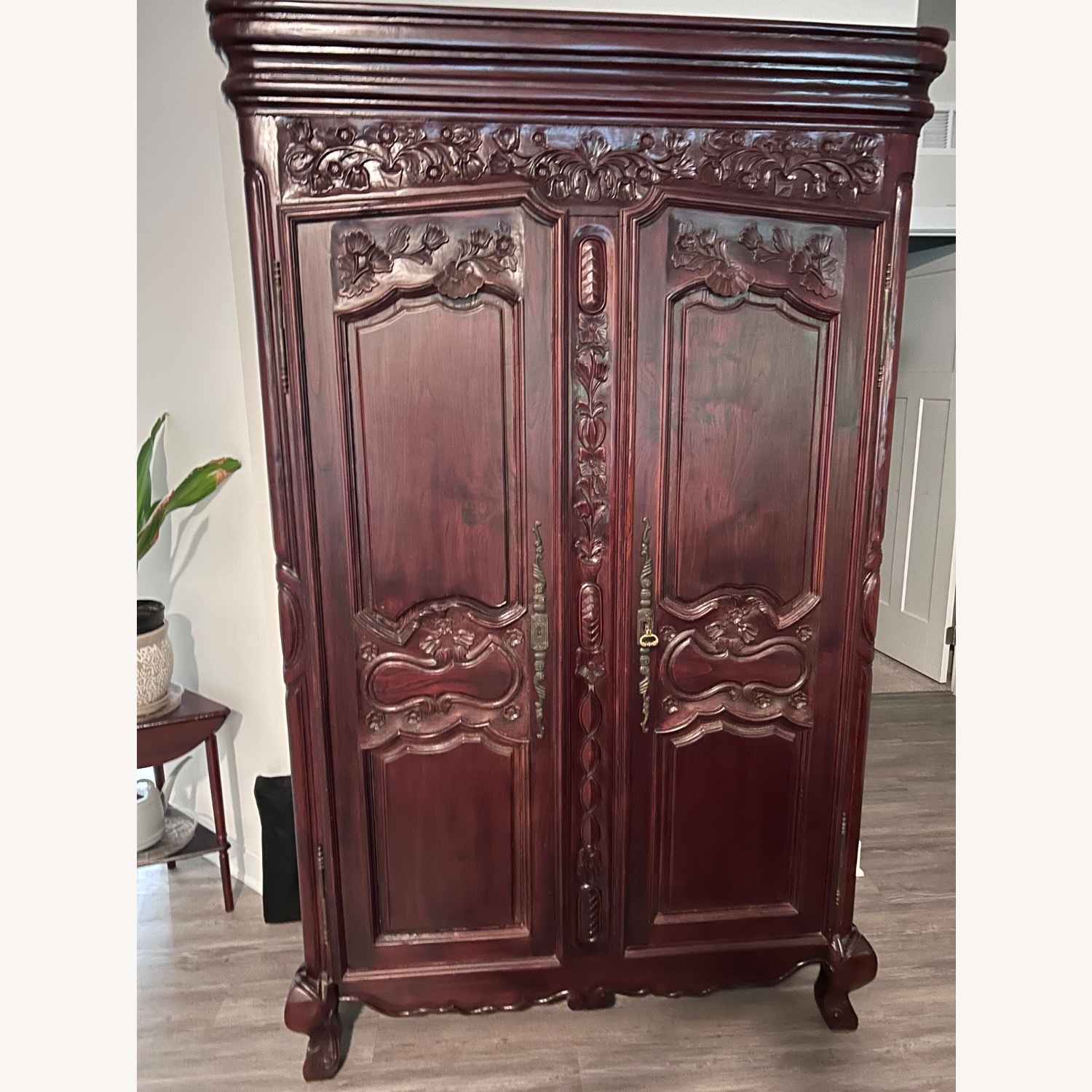 Solid Wood Country Armoire - image-1