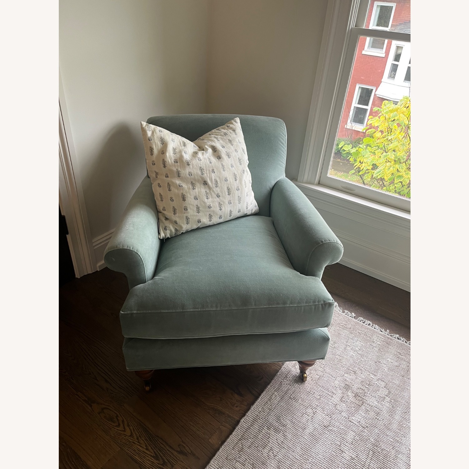 Anthropologie Custom Velvet Willoughby Chair - image-1