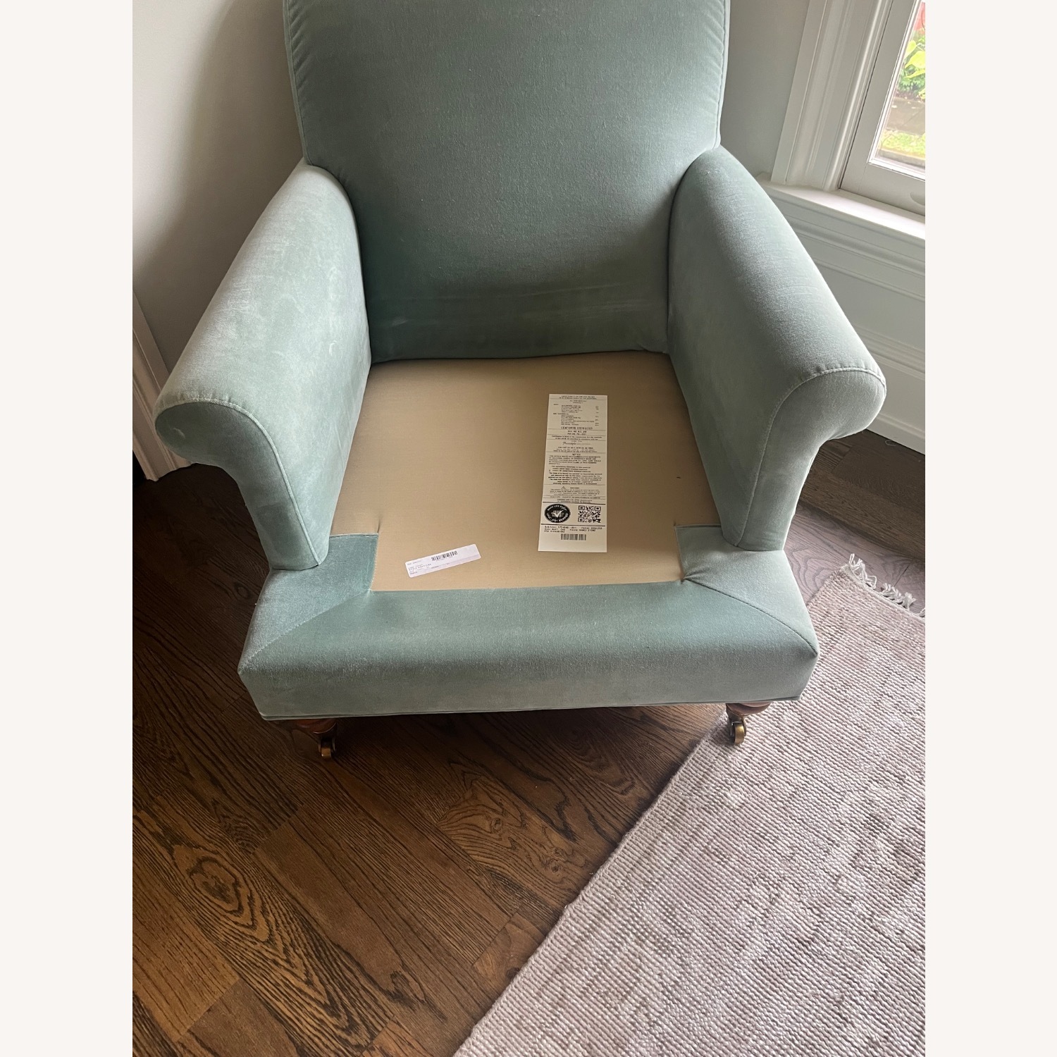 Anthropologie Custom Velvet Willoughby Chair - image-5