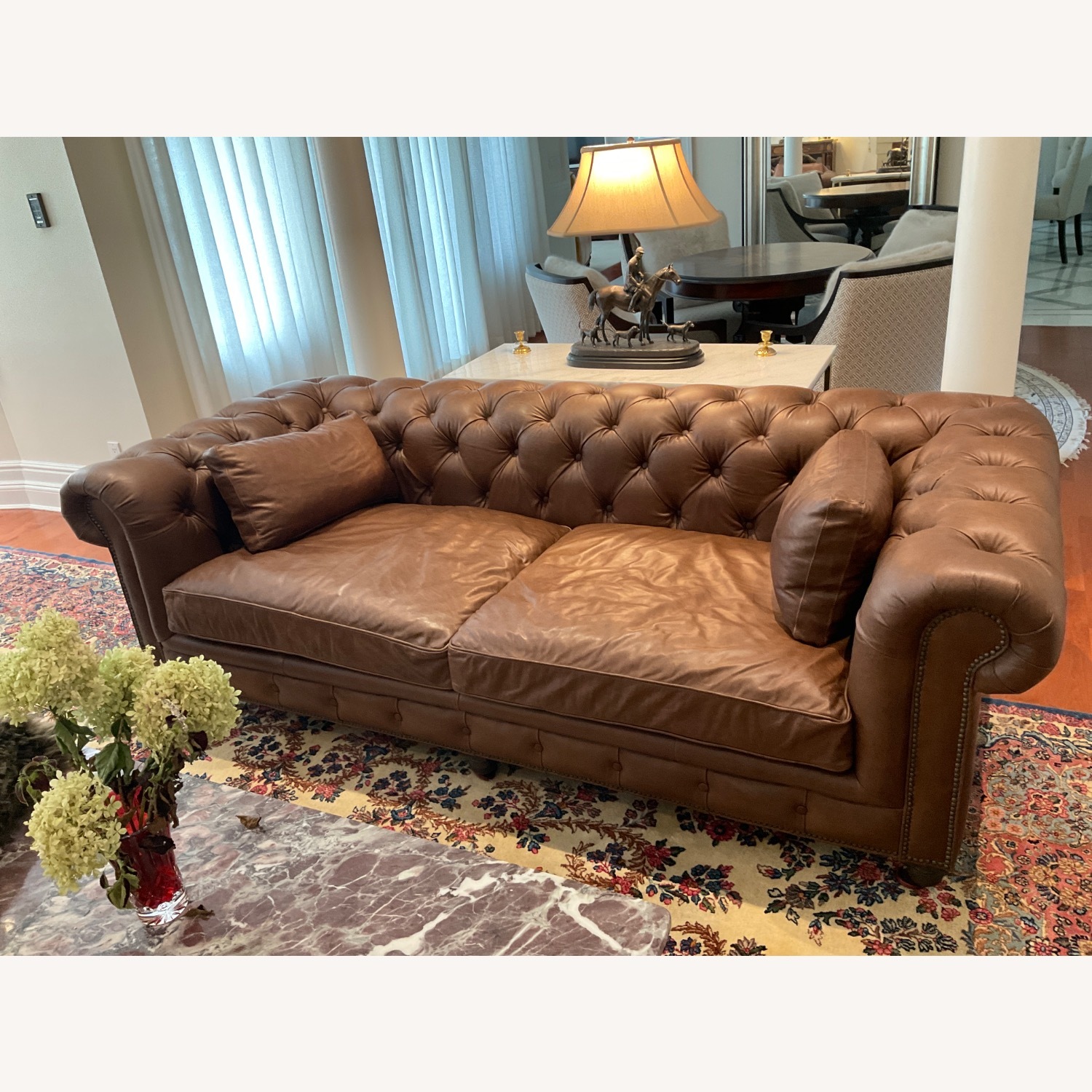 RH Kensington Leather Sofa - image-1