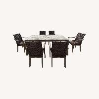 Solid Wood Table With 6 Chairs